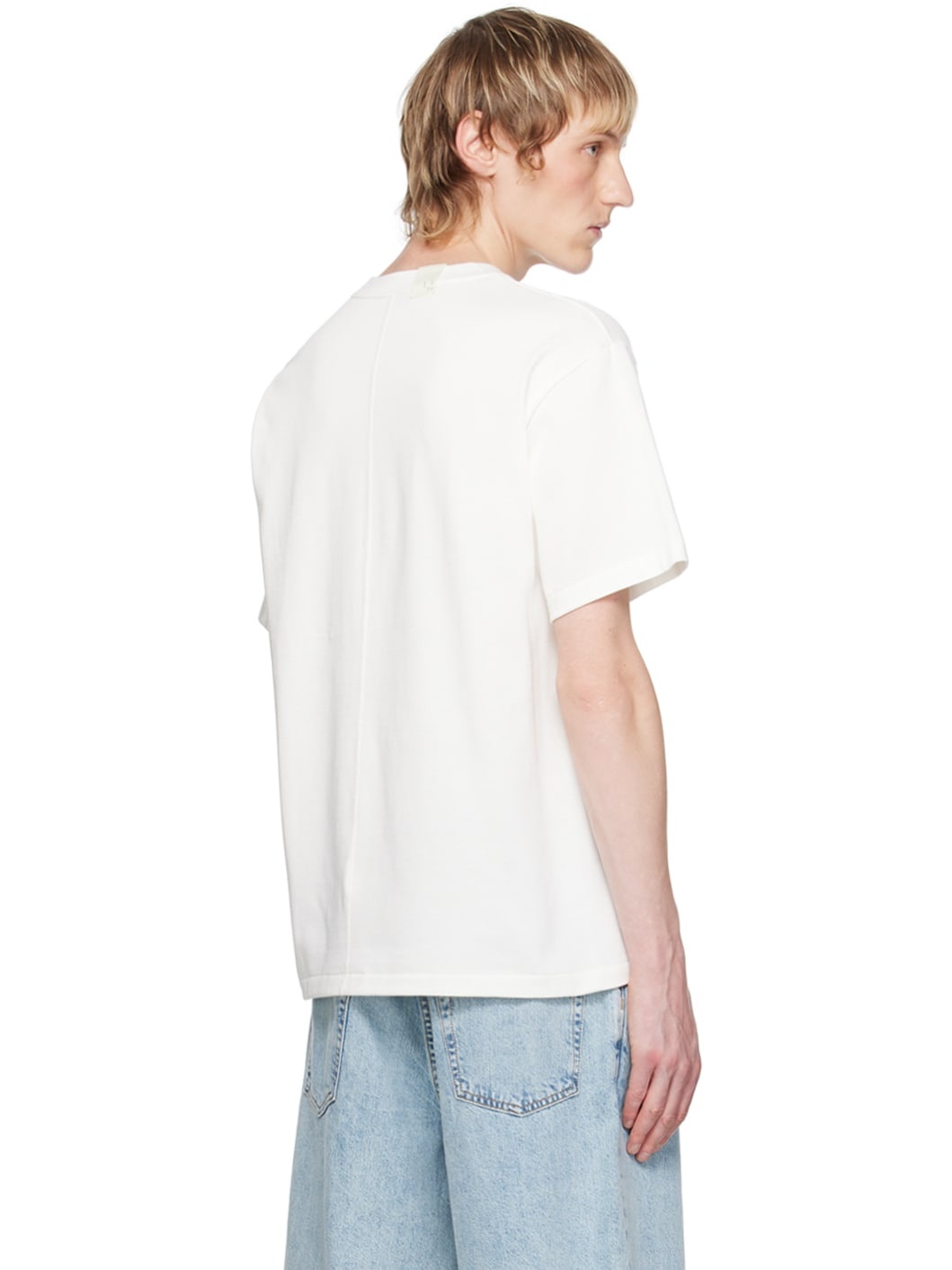 White Crewneck T-Shirt - 3