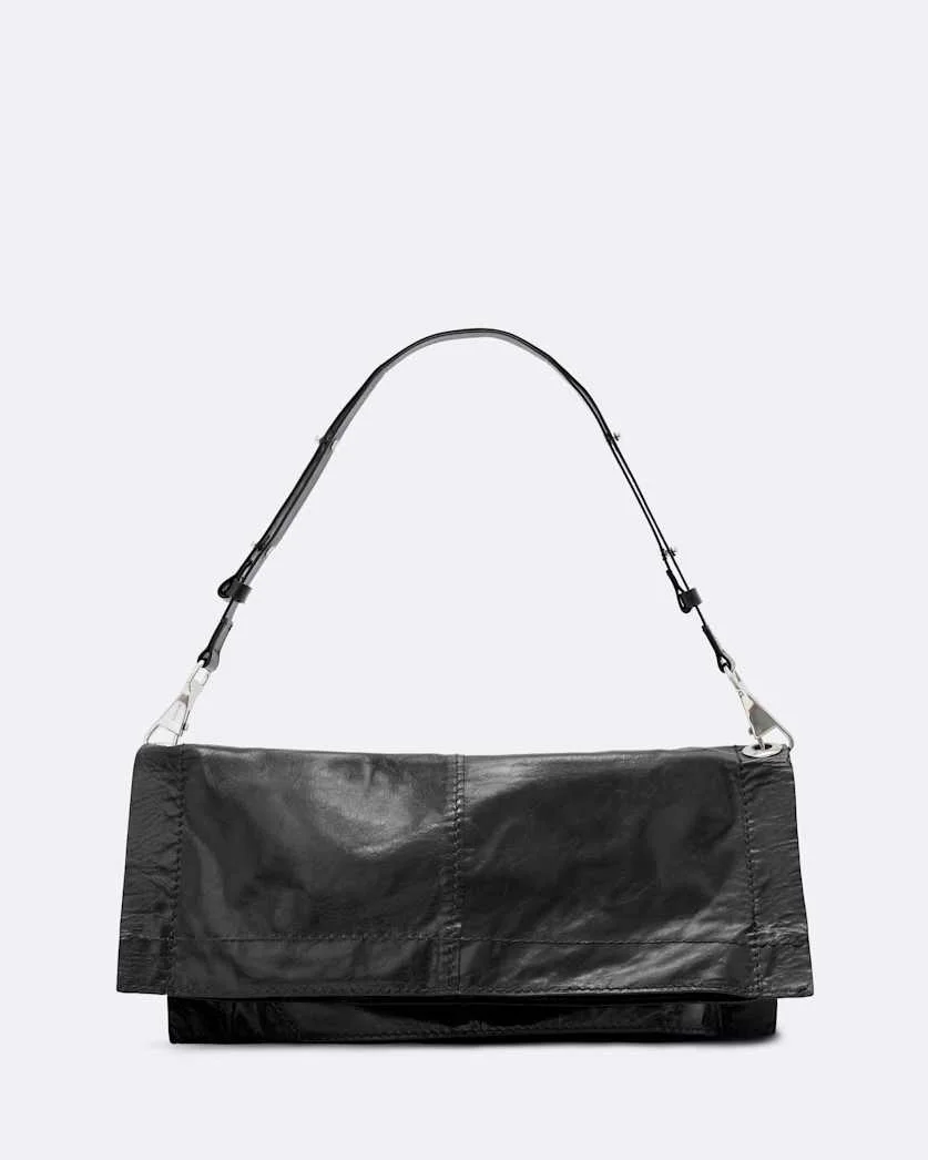 LUTECE FOLD LEATHER SHOULDER BAG - 1