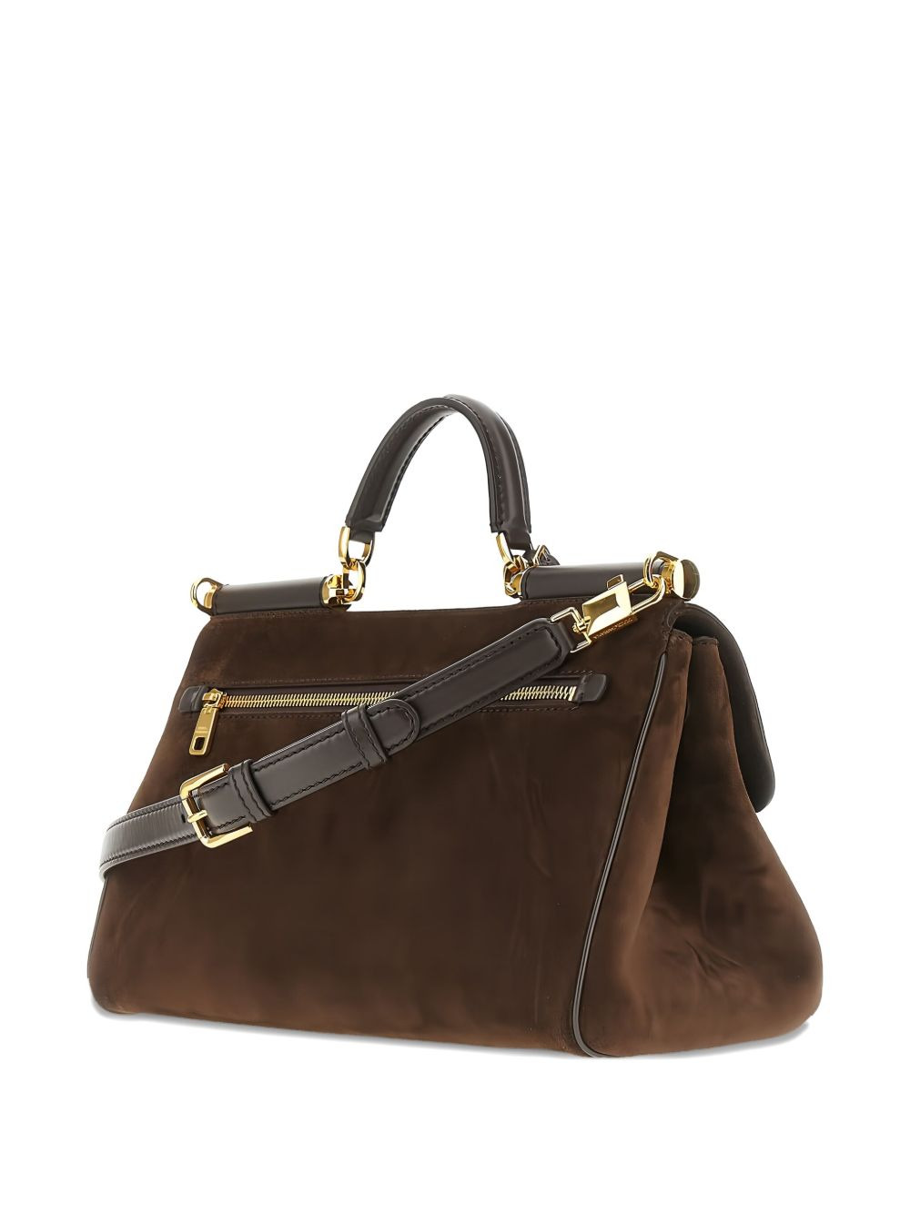 My Sicily padlock-embellished suede tote bag - 2