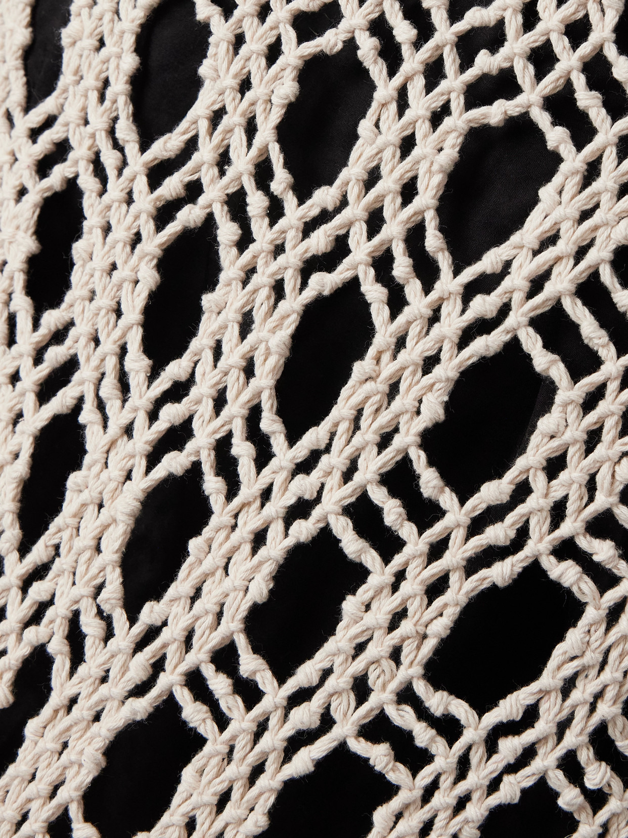 Sparrow Fringed Crocheted Cotton Midi Skirt - 5