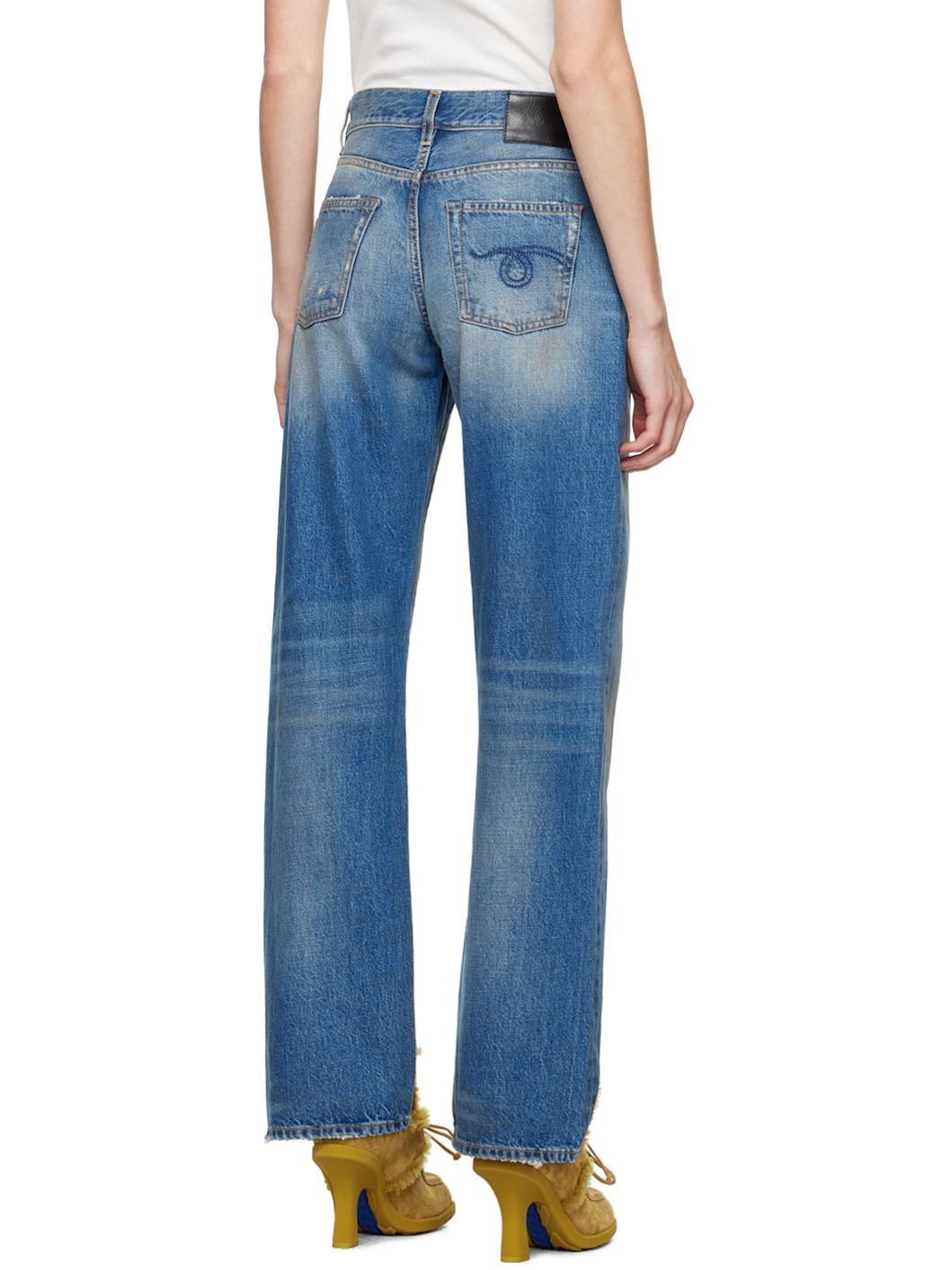 SSENSE Exclusive Blue Alice Slim Straight-Leg Jeans - 3