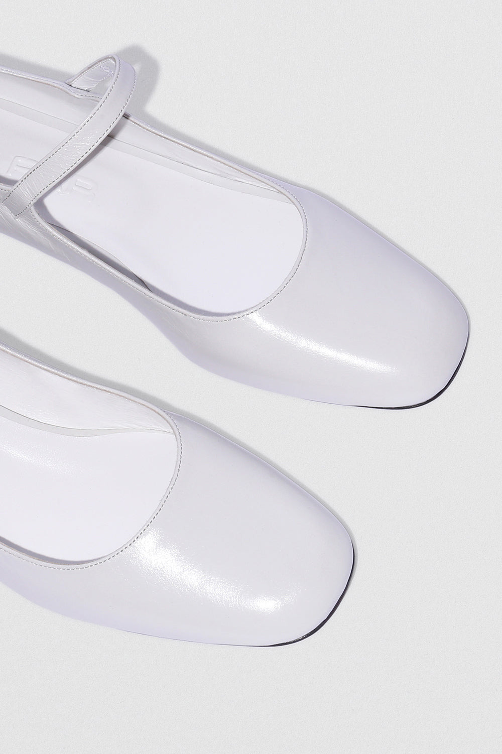 Ginny Burrata Creased Calf Leather Mary Jane Pump - 3