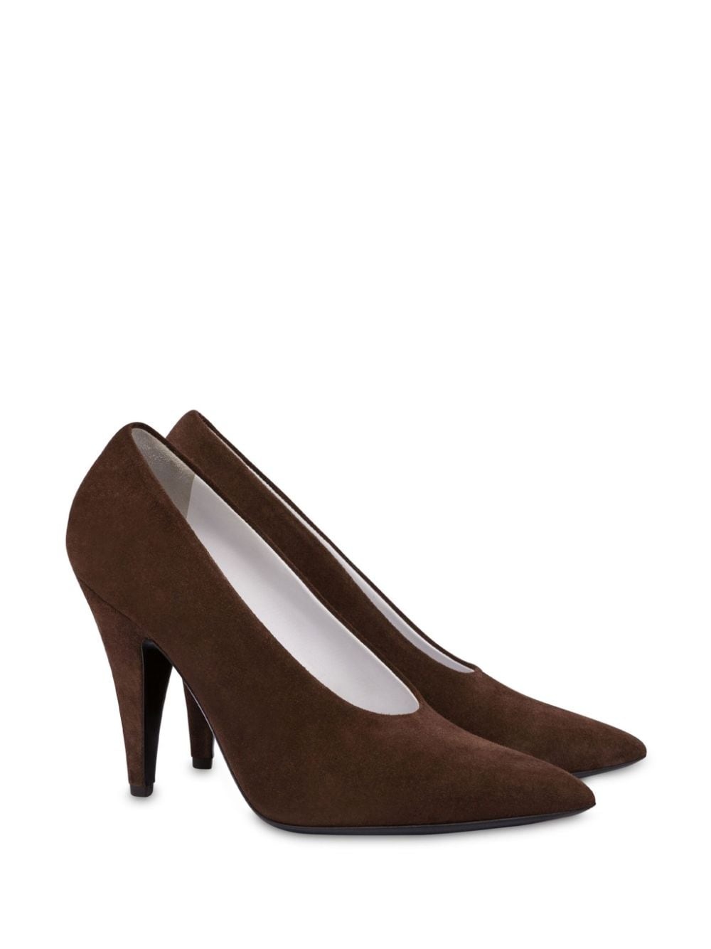 100mm suede pumps - 2