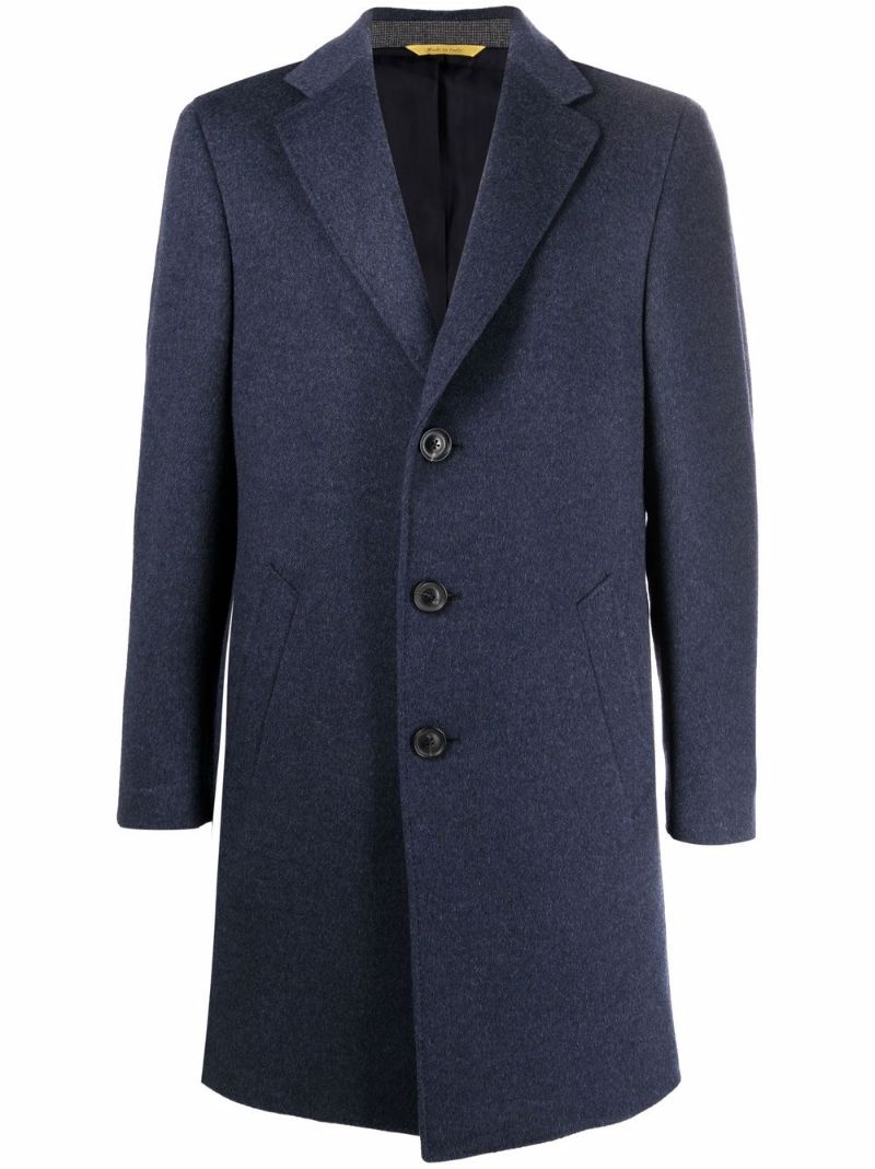 single-breasted button coat - 1