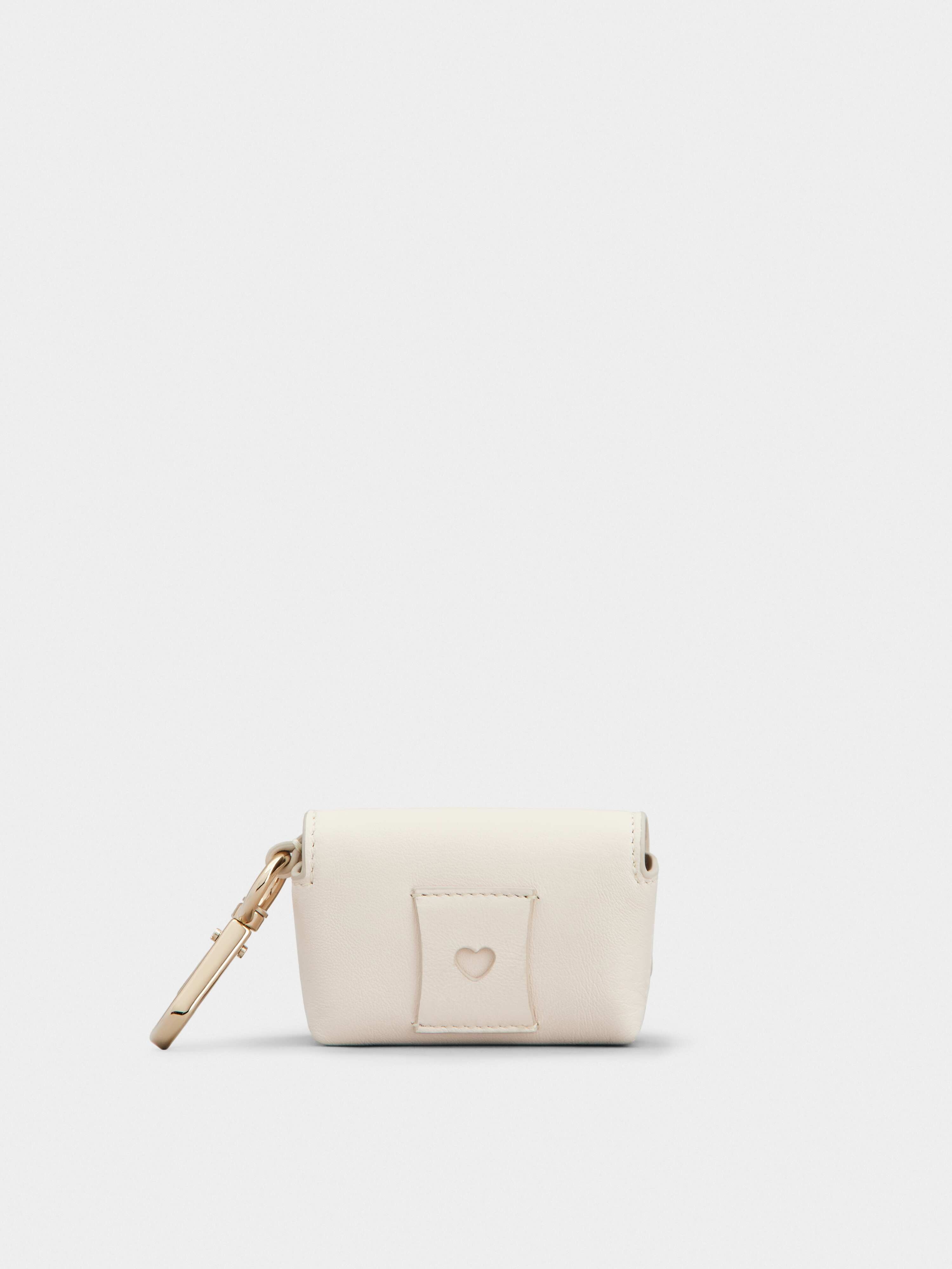 Broche Vivier Buckle Mini Pouch Keyring in Soft Leather - 4
