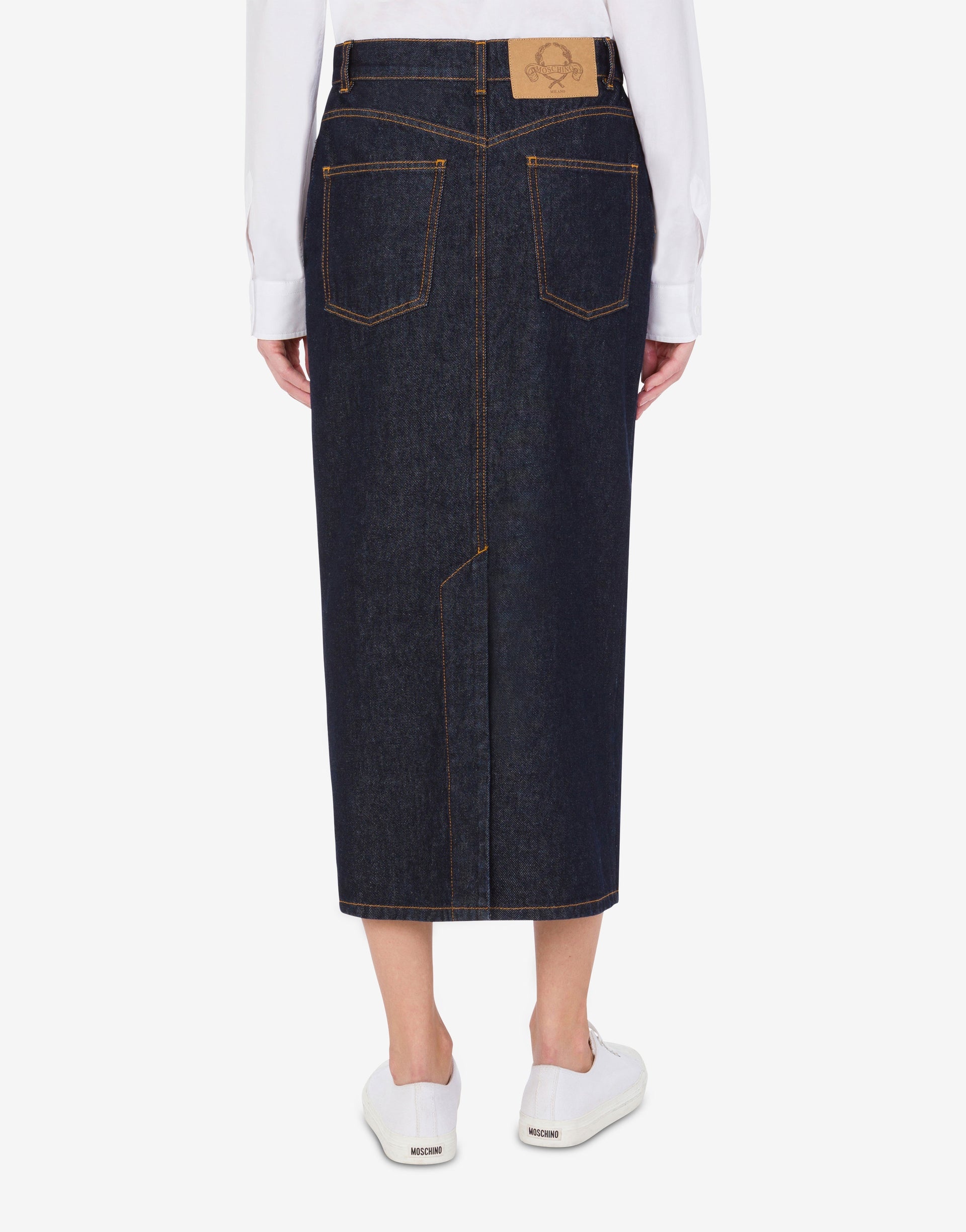 BLUE DENIM SKIRT - 2