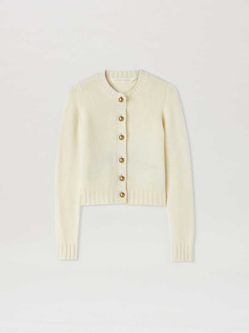Curved Logo Cardigan 1