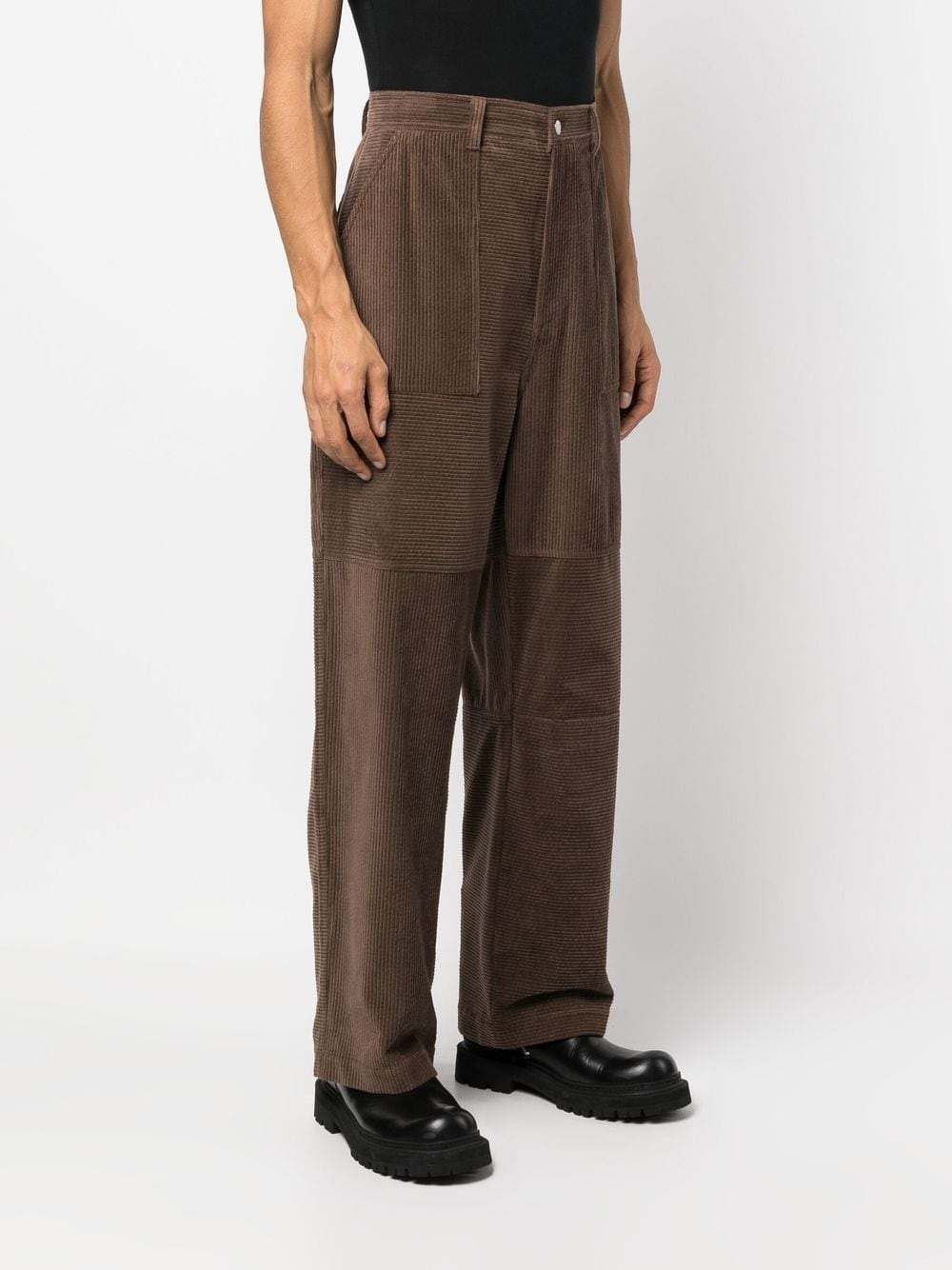 straight-leg corduroy trousers - 3