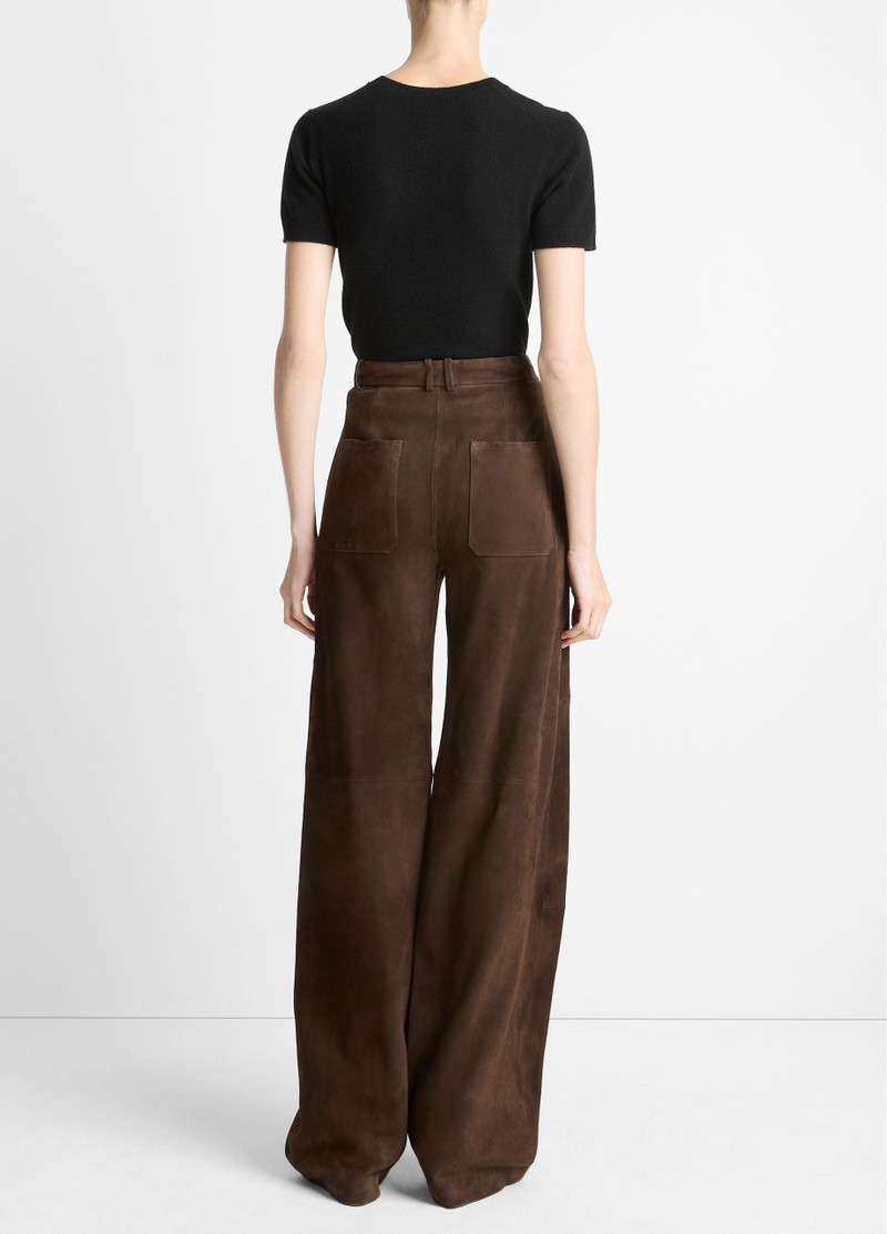 Vince Suede Mid-Rise Trouser outlook