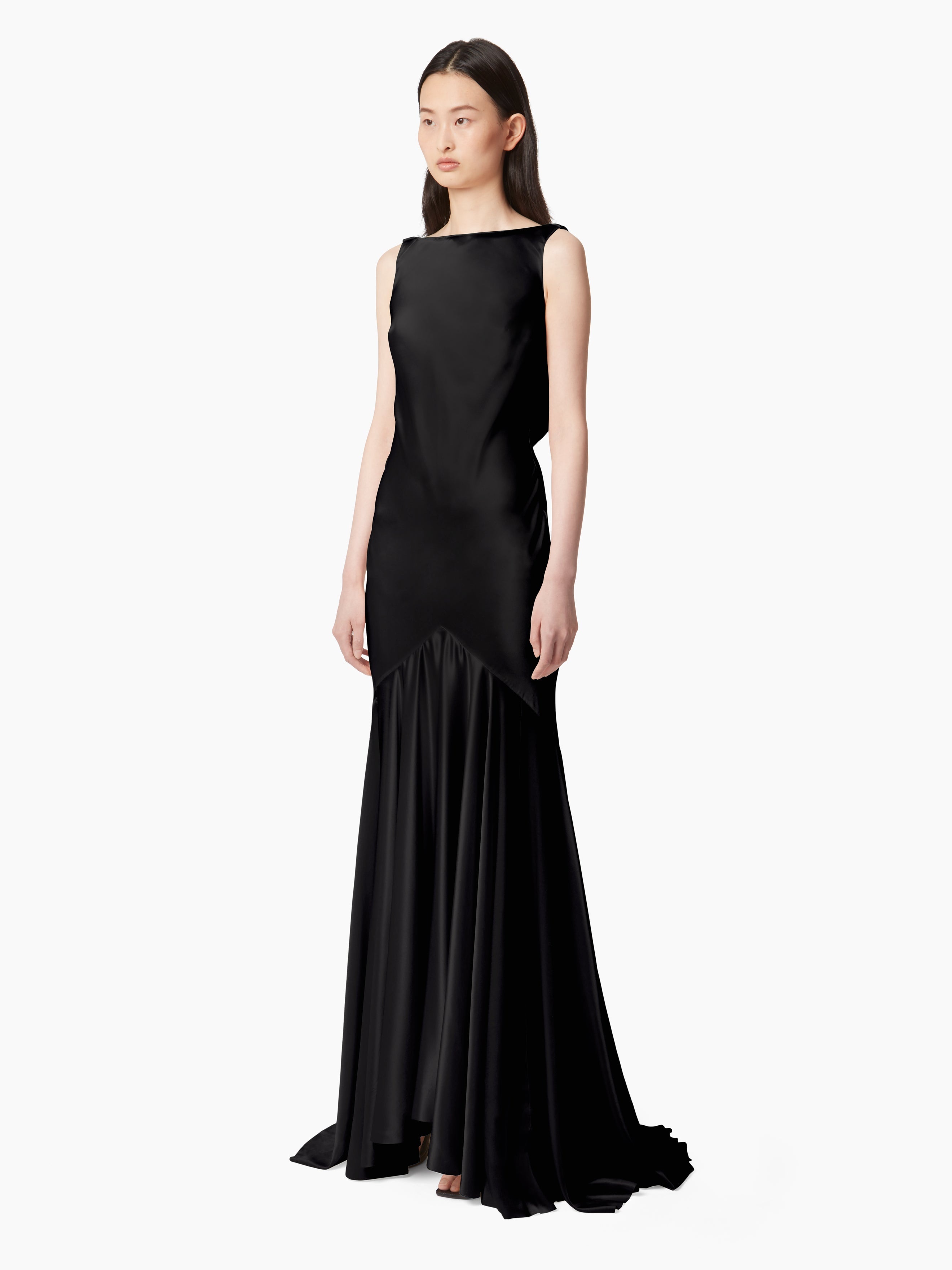 MERMAID DRESS WITH OPEN BACK - 2