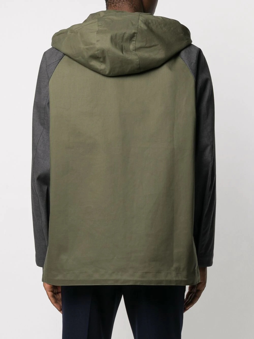 panelled hooded parka - 4