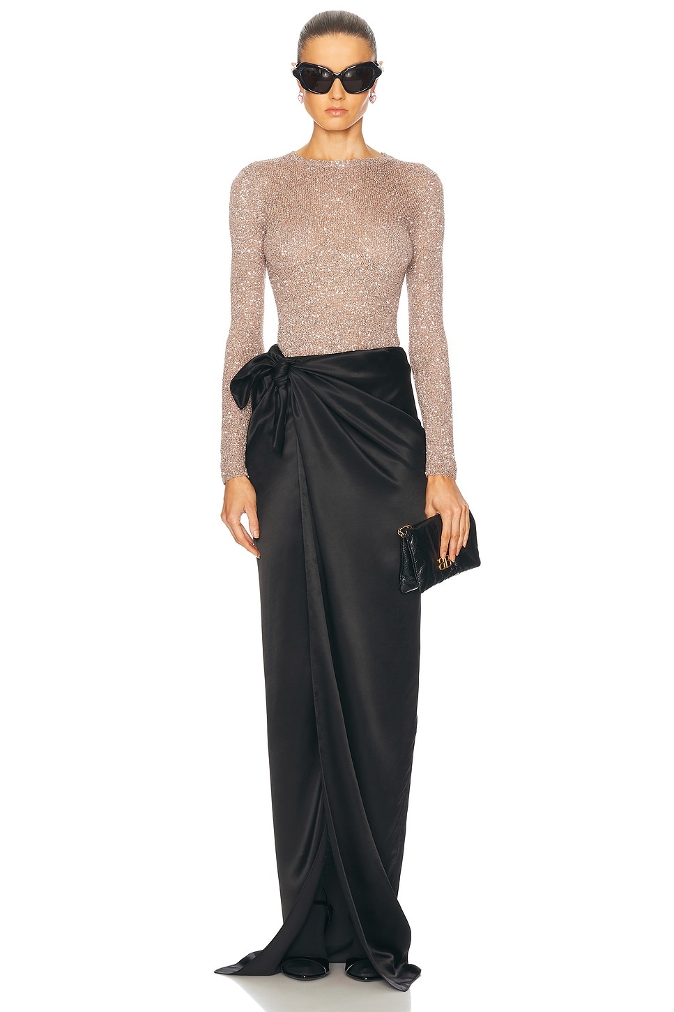 Satin Wrap Skirt - 5
