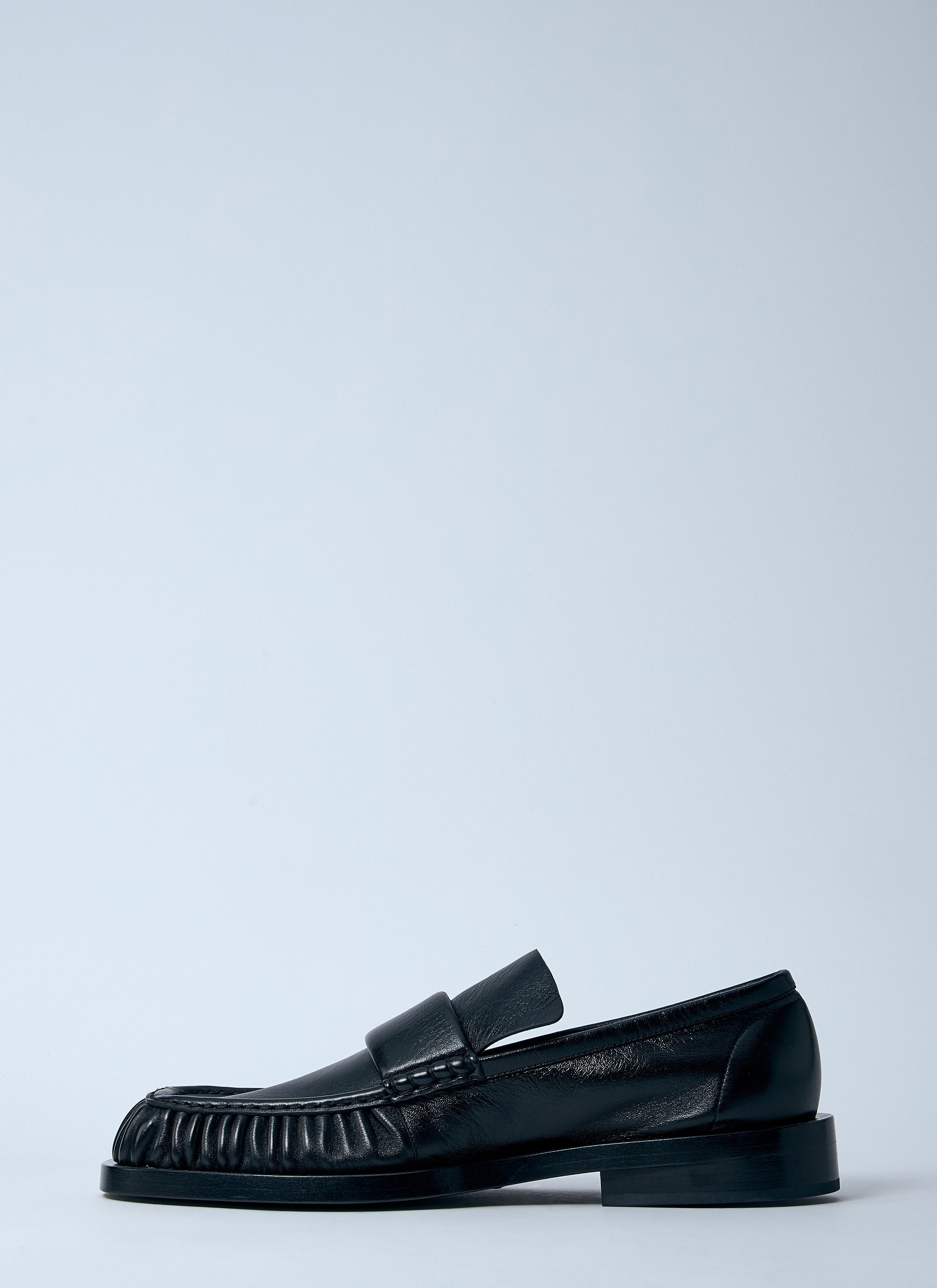 Bottega Veneta Men Ruched Leather Loafers - 4