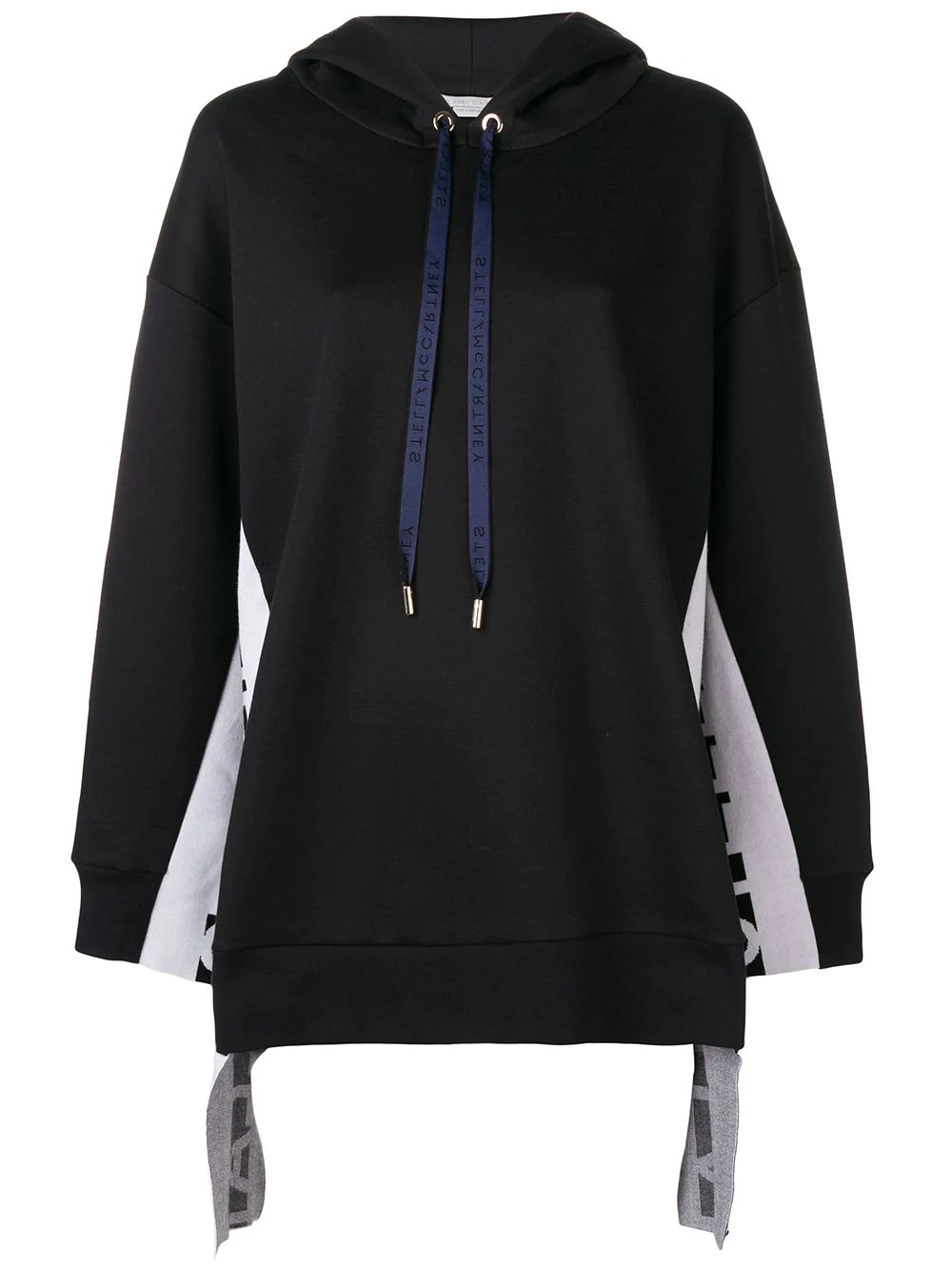 logo stripe hoodie - 1