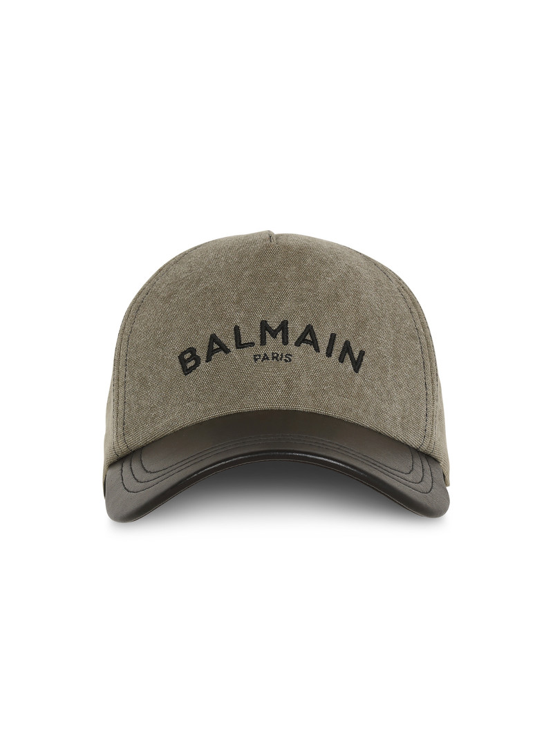 Cotton cap with Balmain logo 1