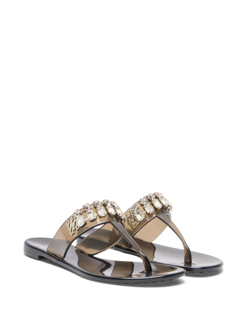 CASADEI jelly flip flops outlook