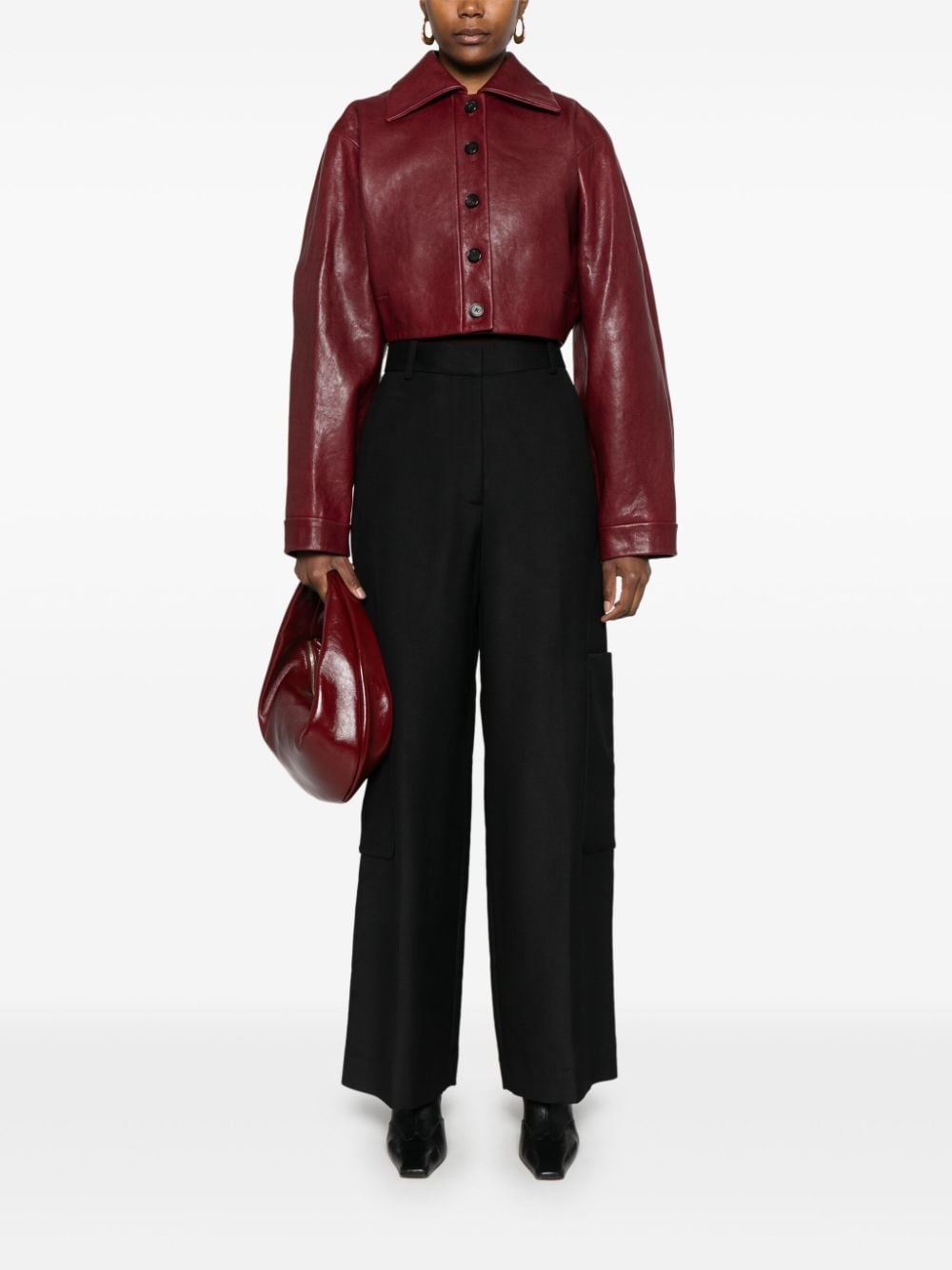 straight-leg cargo trousers - 2