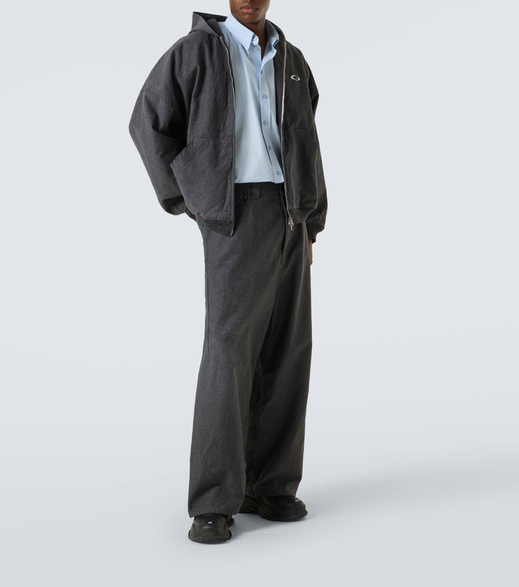 Trompe L'Oeil denim sweatpants - 2