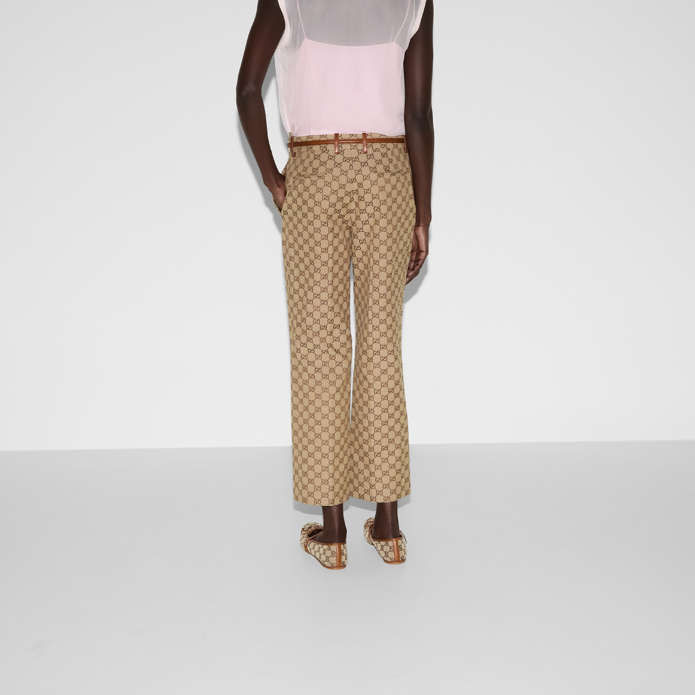GG canvas pants with Horsebit - 4