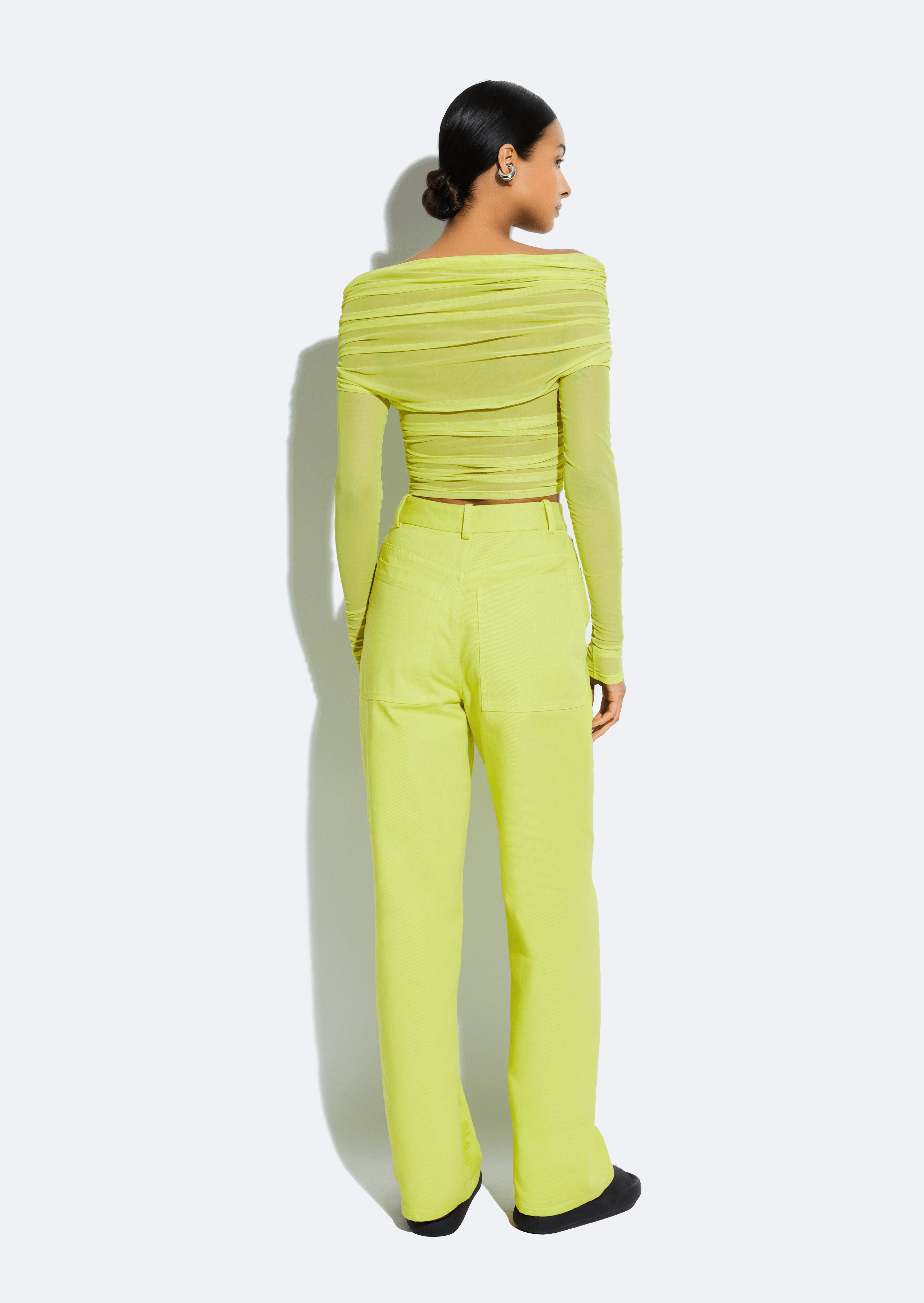 Denim Straight Leg Pant - 3