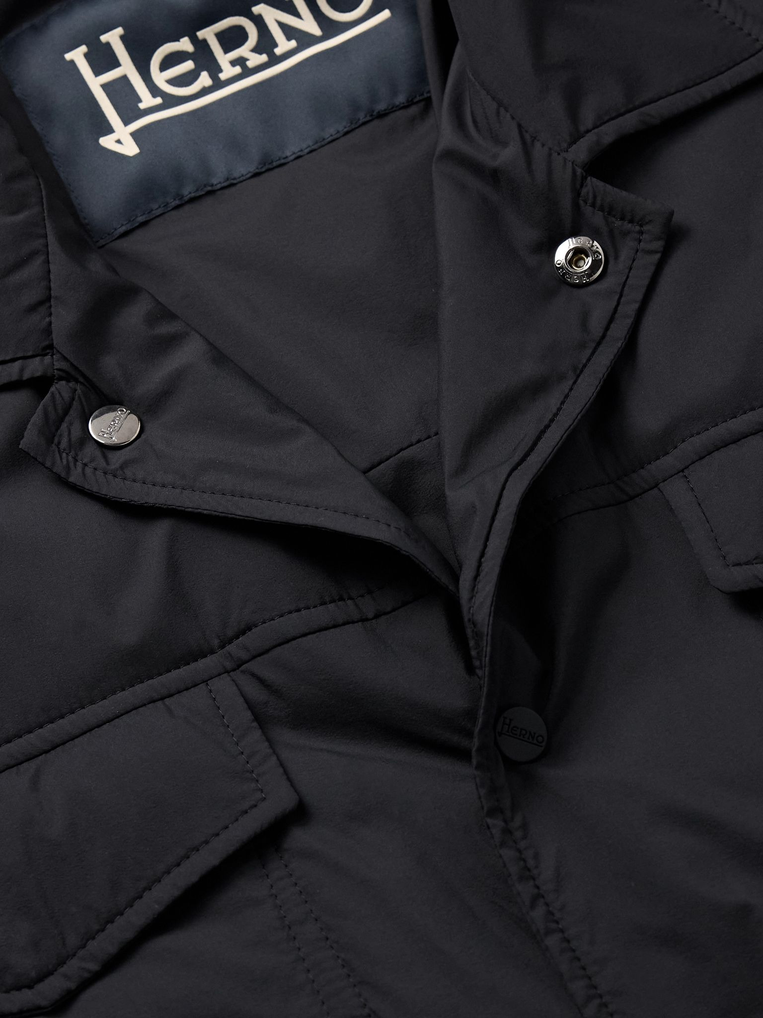Padded Shell Shirt Jacket Navy - 4