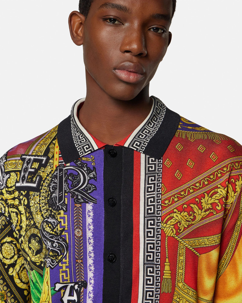 Printed Silk Knit Shirt 3