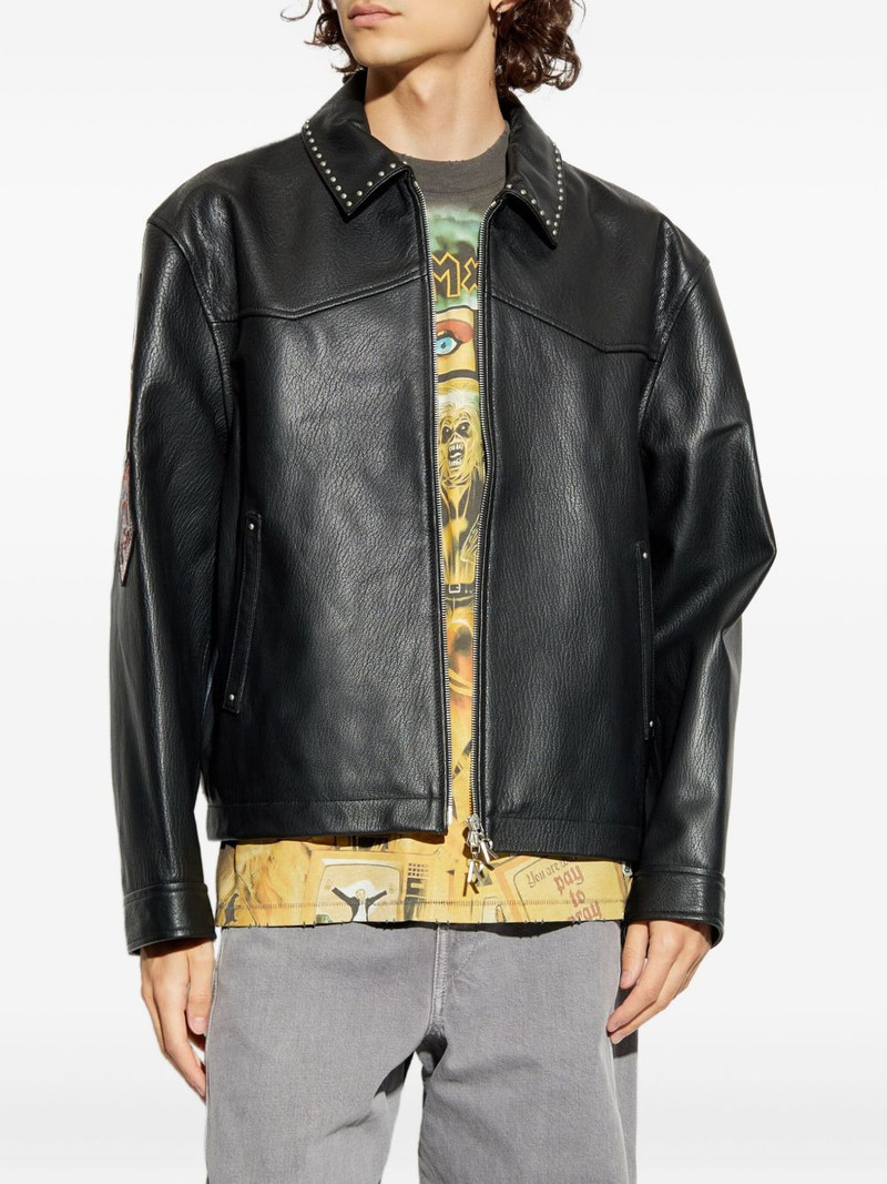 REPRESENT X Iron Maiden Trooper studded leather jacket outlook