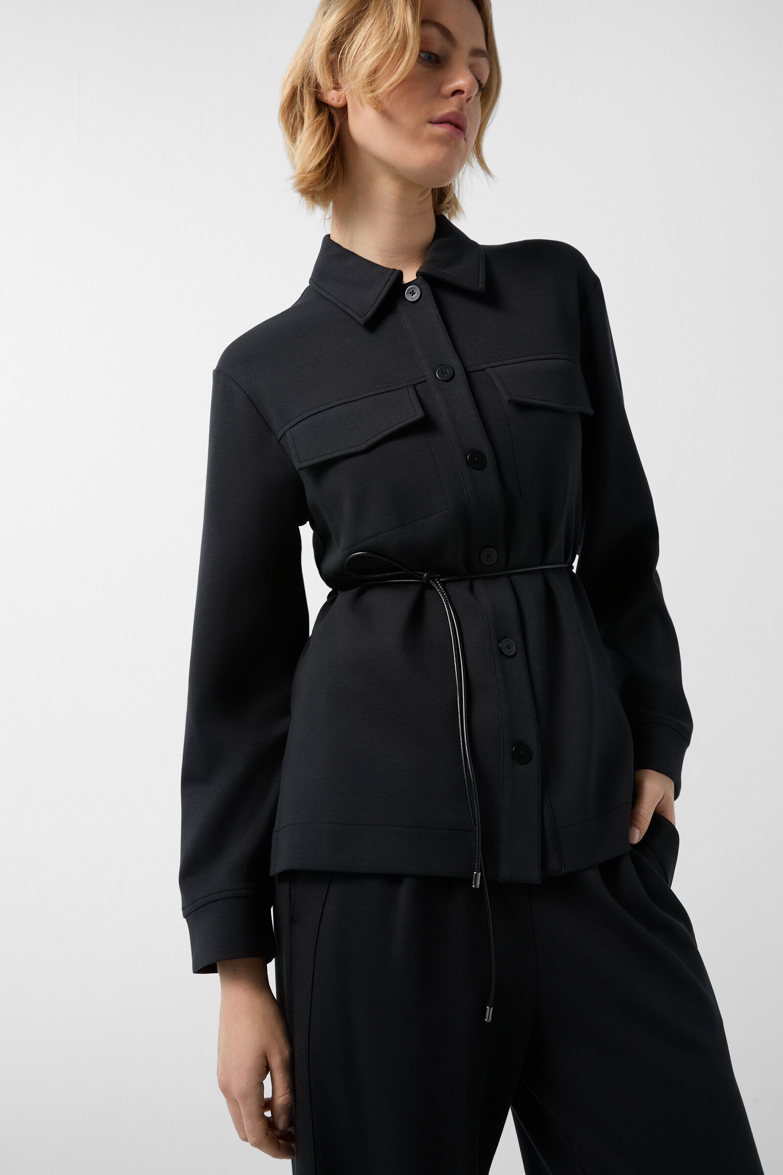 Sweat overshirt Filippa in Black - 6