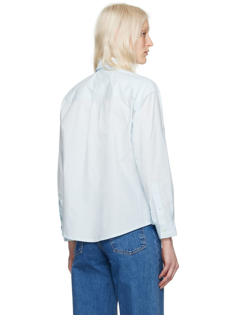 Blue 'Boyfriend Avec Logo' Shirt 3