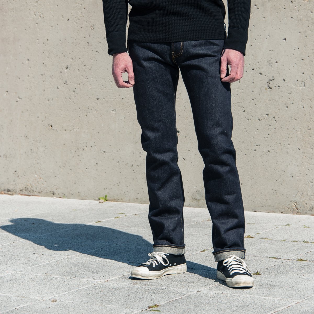 IH-555-XHS 25oz Selvedge Denim Super Slim Cut Jeans - Indigo - 4