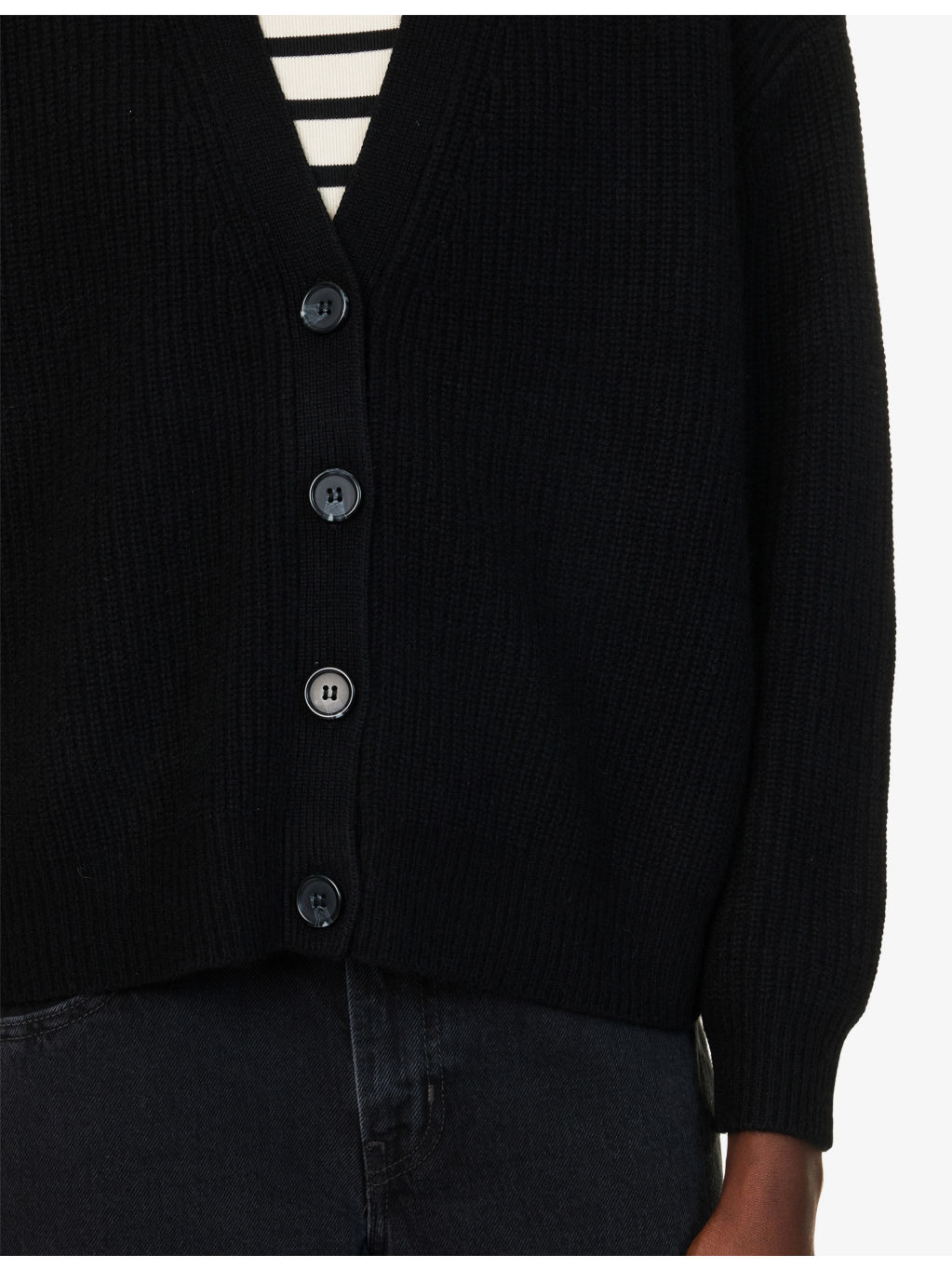 Cocoon V-Neck Cashmere Cardigan - 5