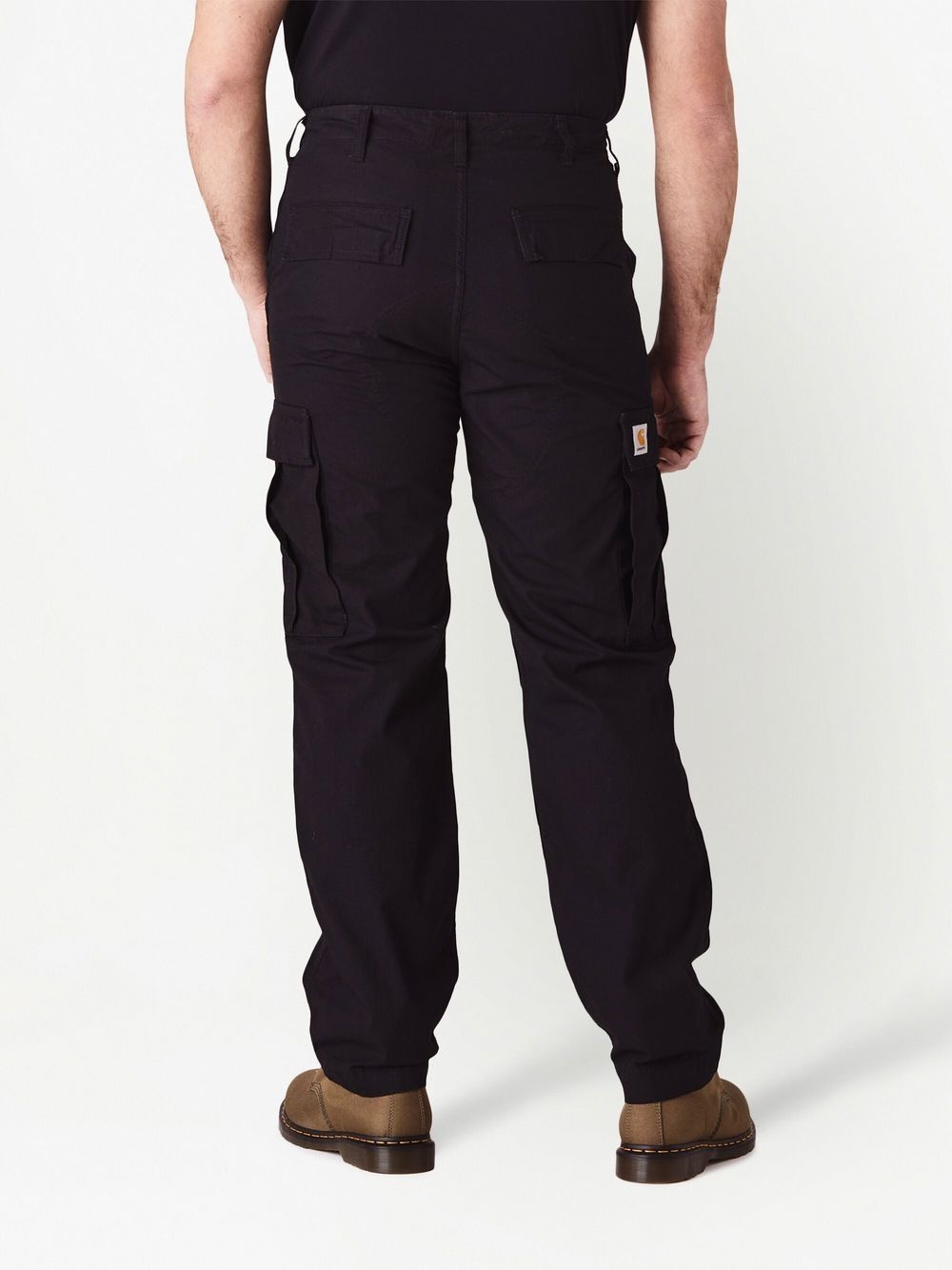 drawstring-cuff cargo pants - 3