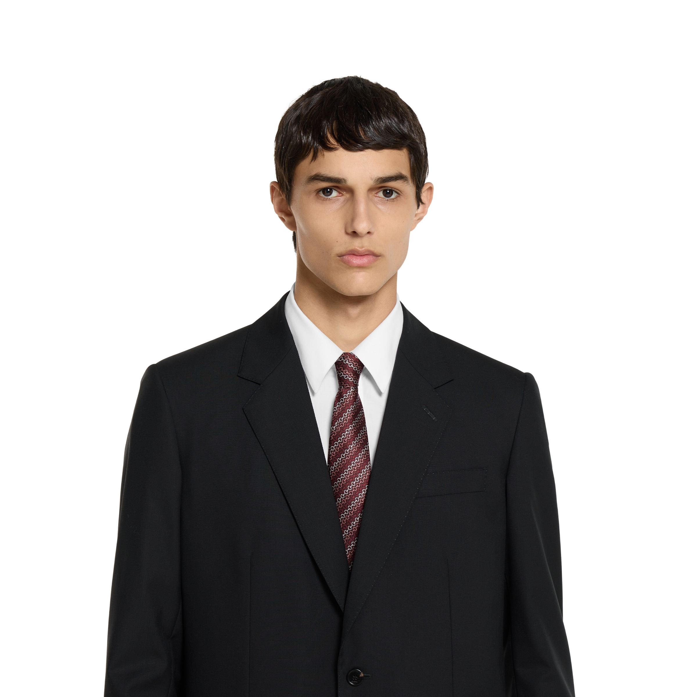 Horsebit silk jacquard tie - 3