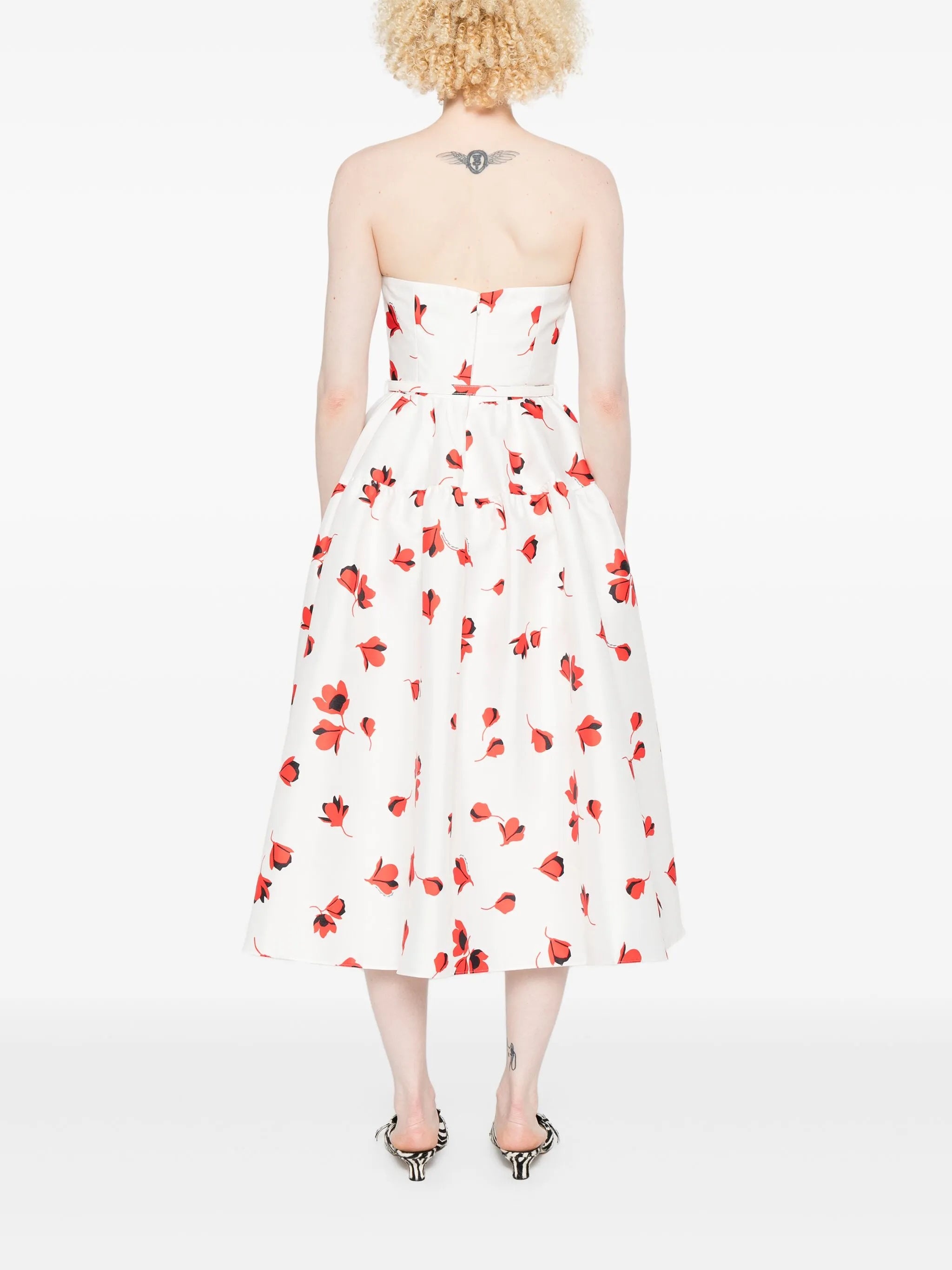 Floral-print Taffeta Dress - 2