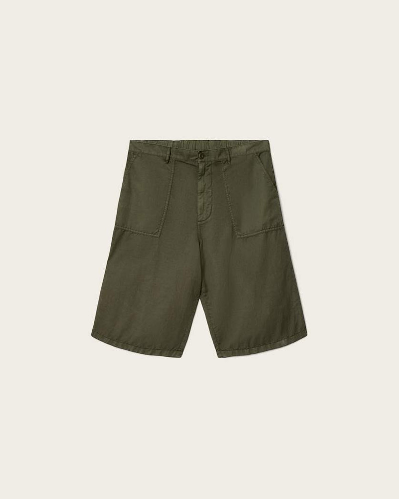 ECHO LINEN BLEND RELAXED FIT SHORTS 1
