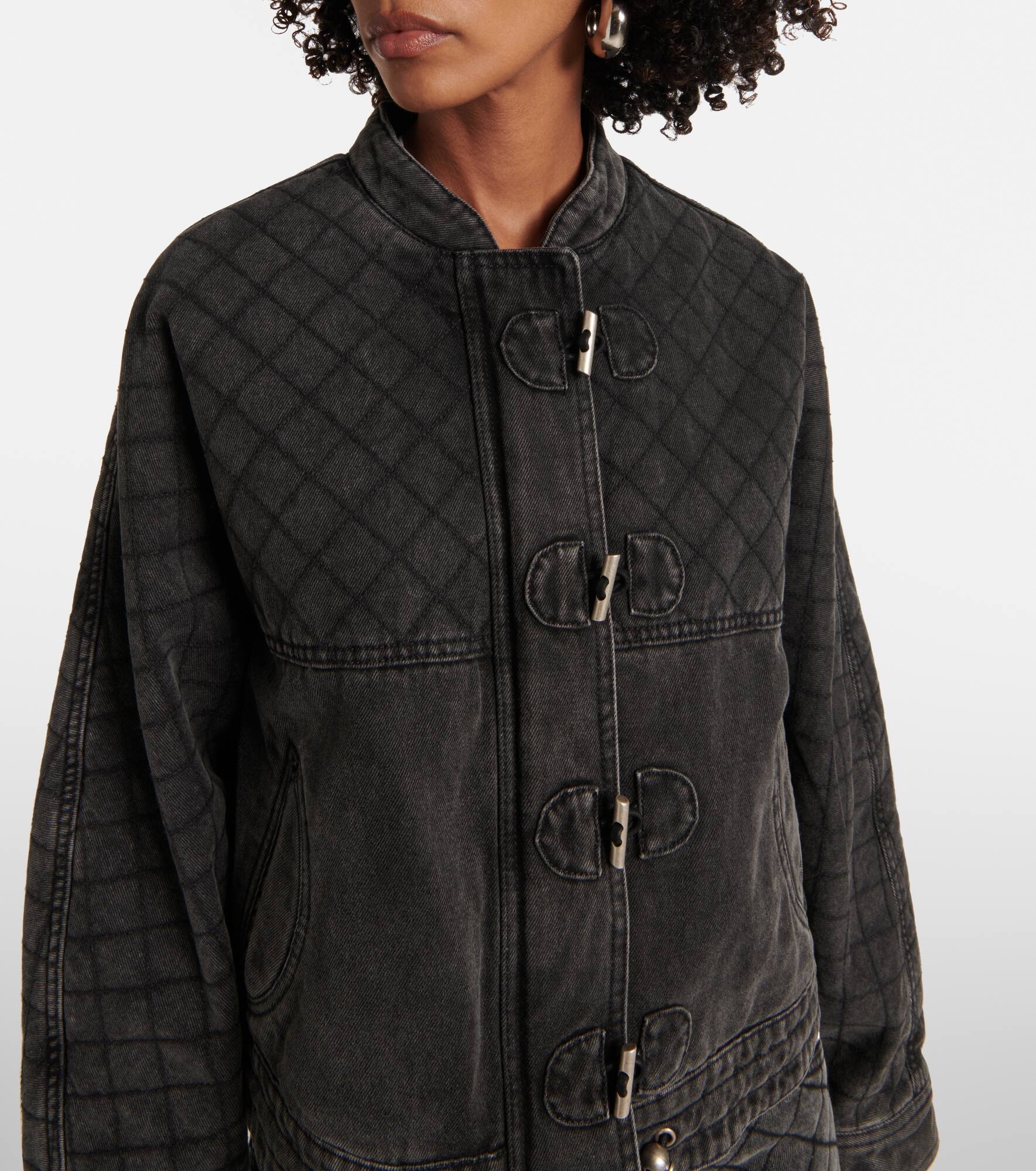 Celiany quilted denim jacket - 4