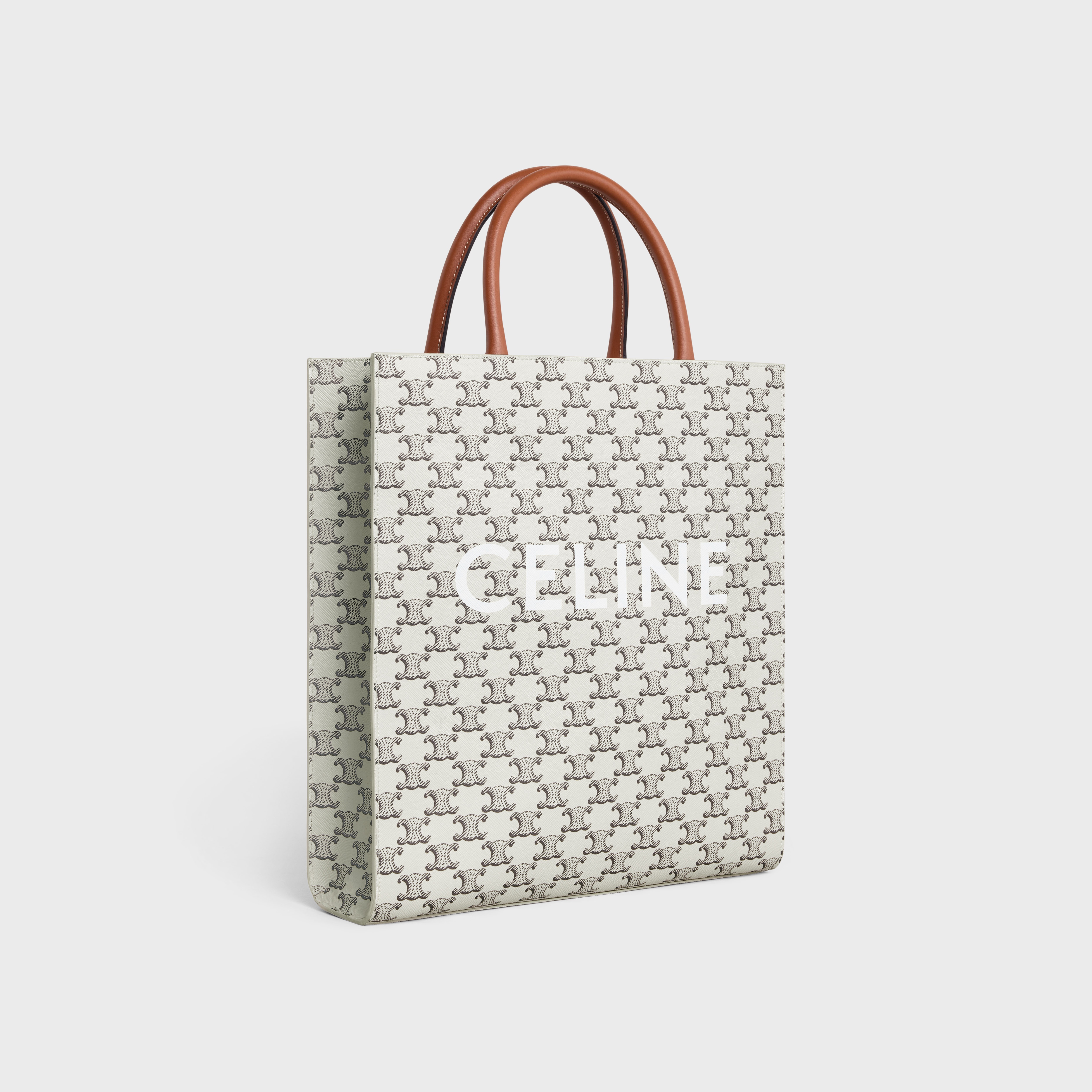 Medium Vertical Cabas in Triomphe Canvas with Celine print - 2
