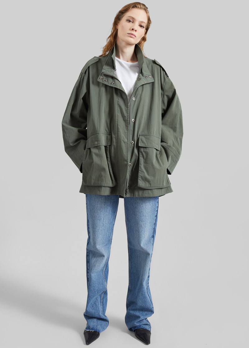 Low Classic Two Pocket Field Jacket - Khaki 4