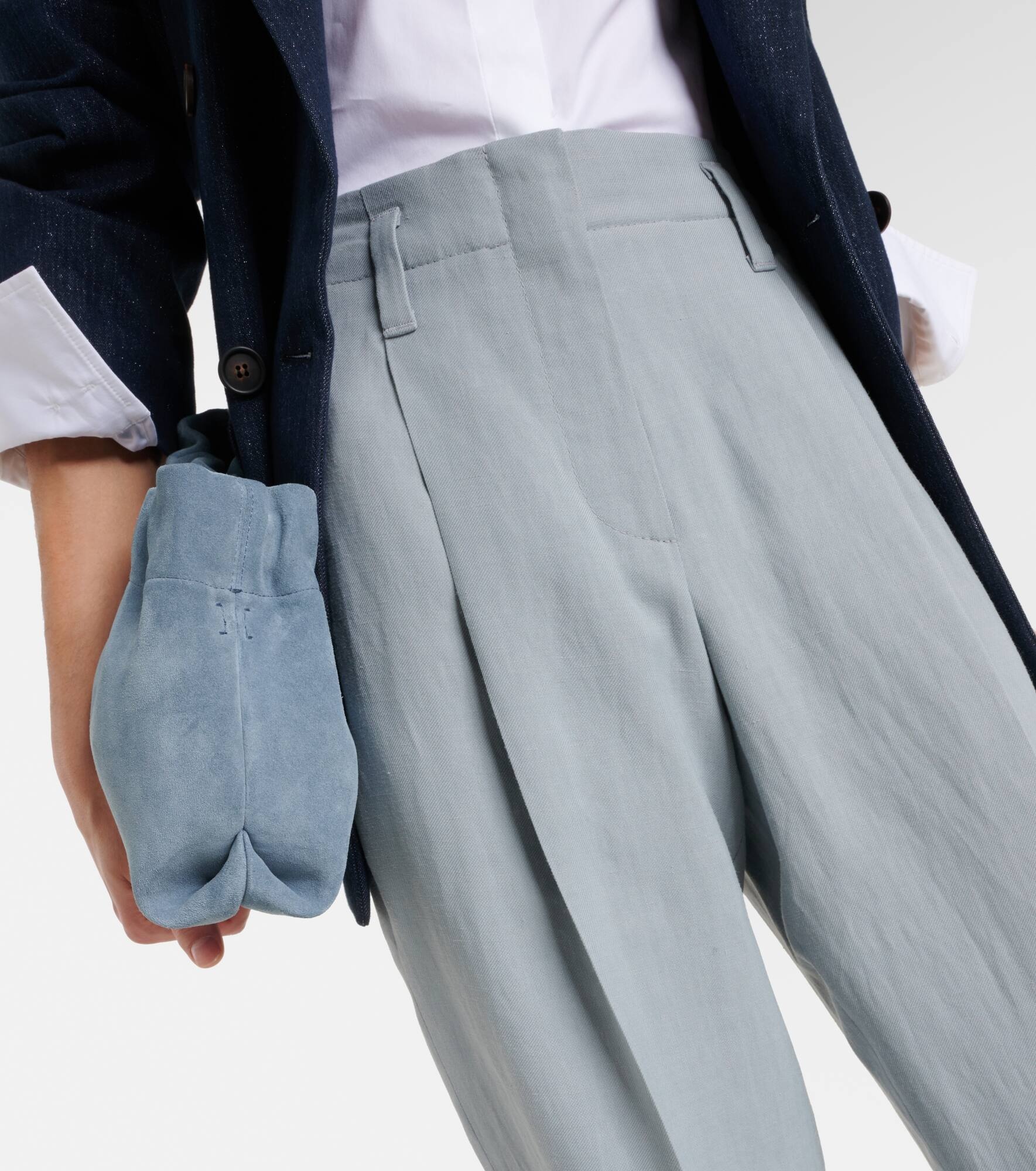 Mid-rise straight pants - 4