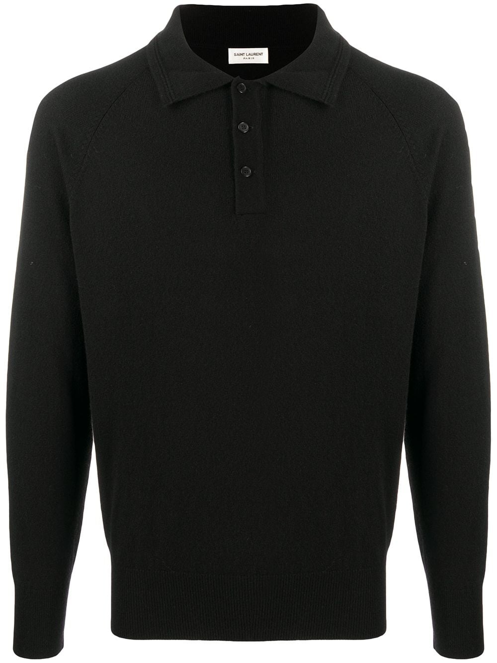 cashmere long-sleeved polo shirt - 1