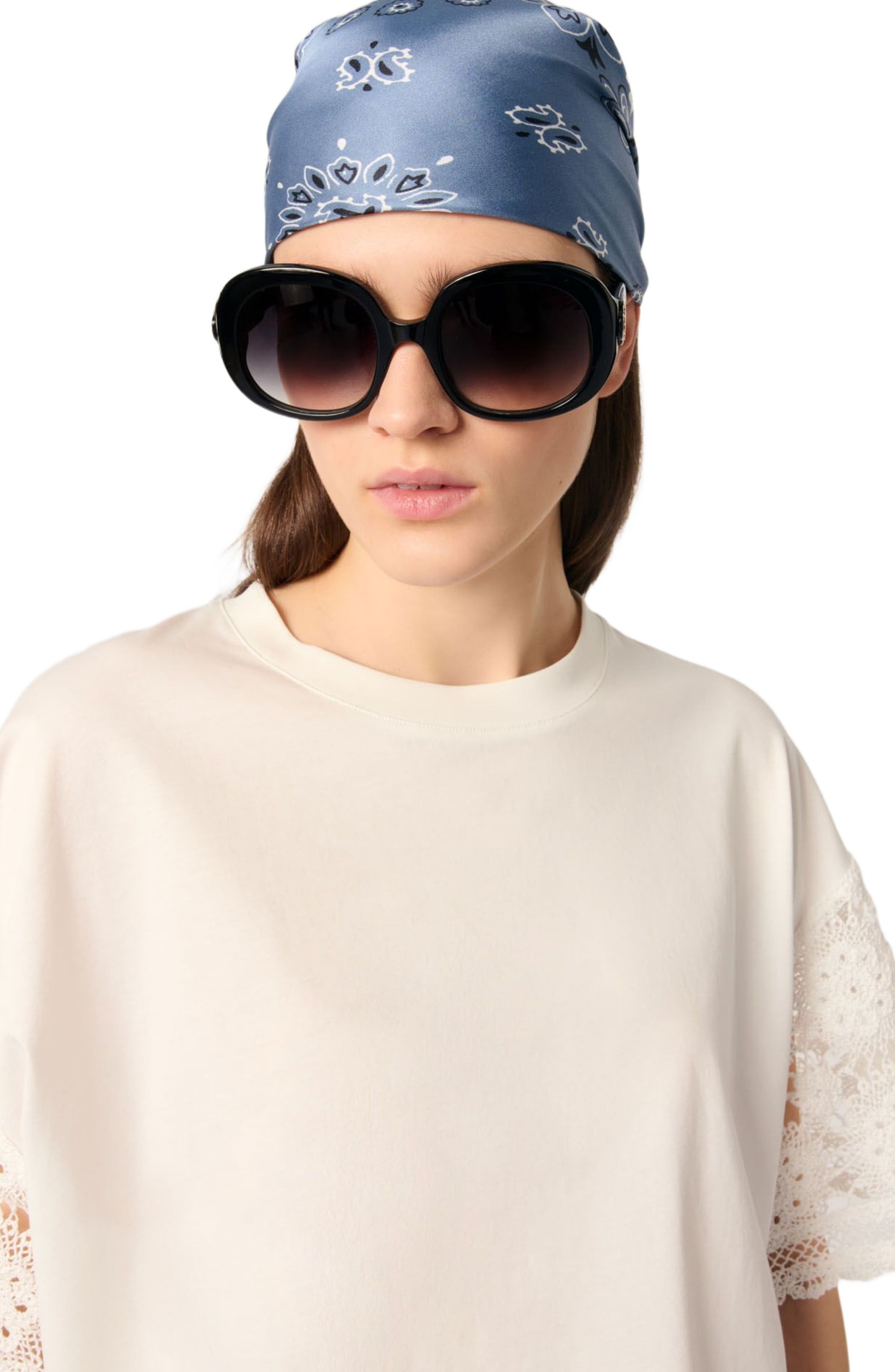 maje T-shirt with crochet sleeves in White at Nordstrom - 5