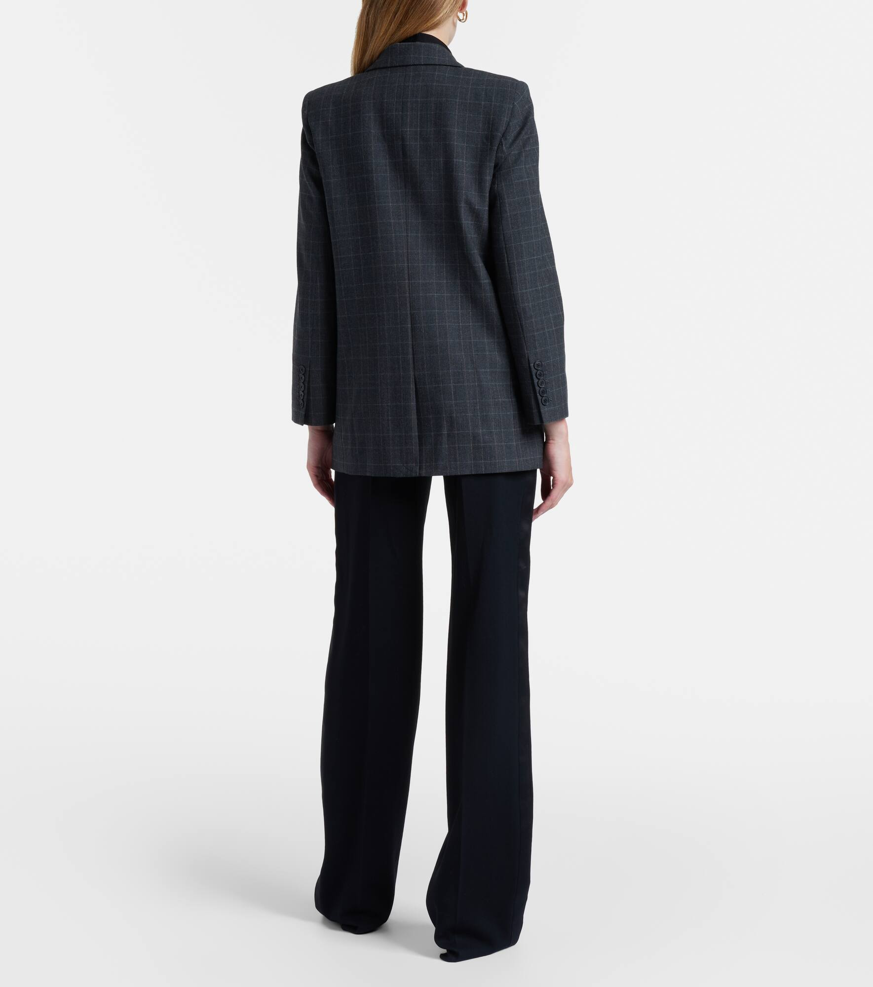 Diane checked wool-blend blazer - 3