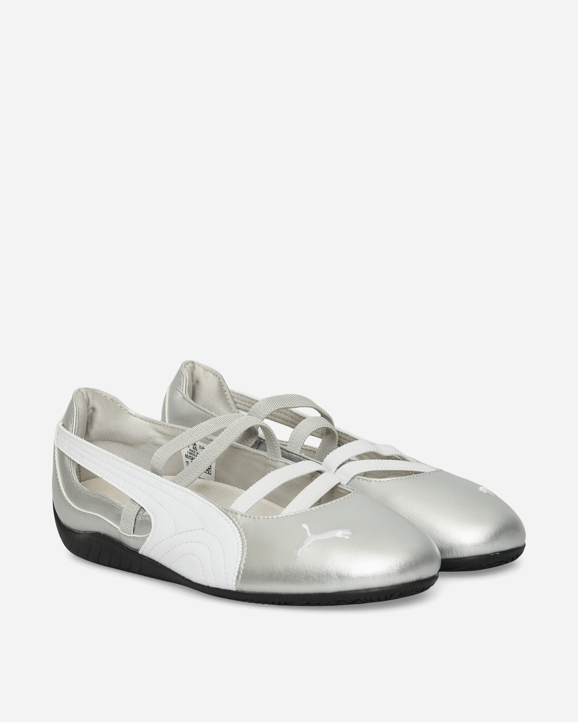 Women's Speedcat Ballet Metallic Shoes Silver / White - 3