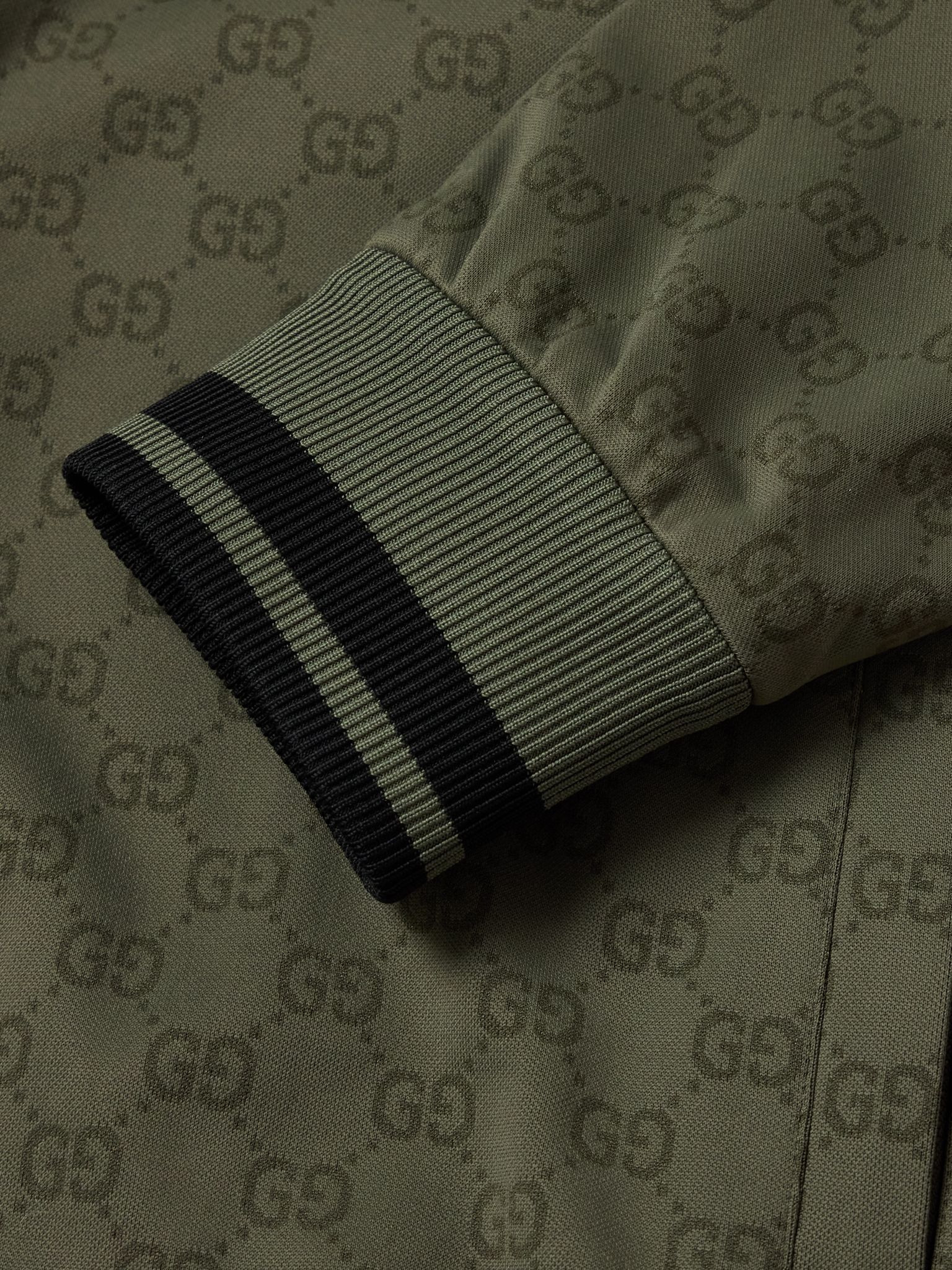 Logo-Jacquard Track Jacket Forest green - 5