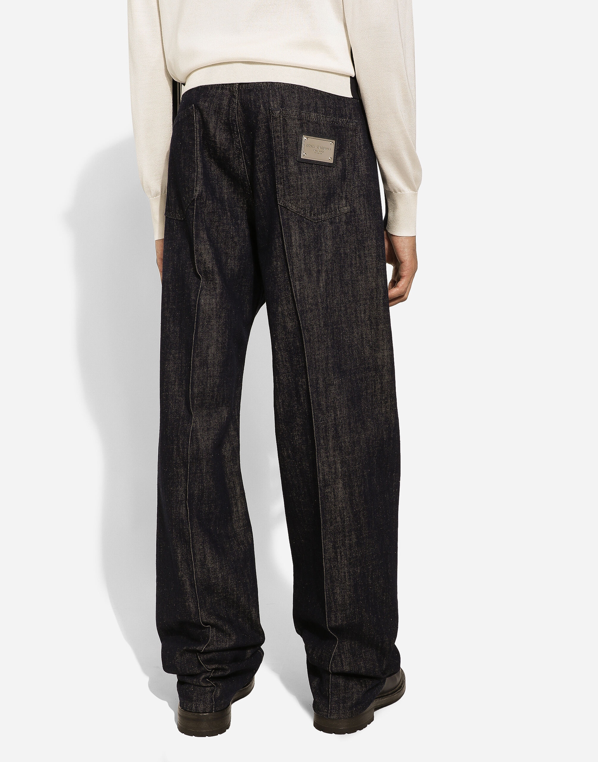 Blue oversize denim jeans - 4