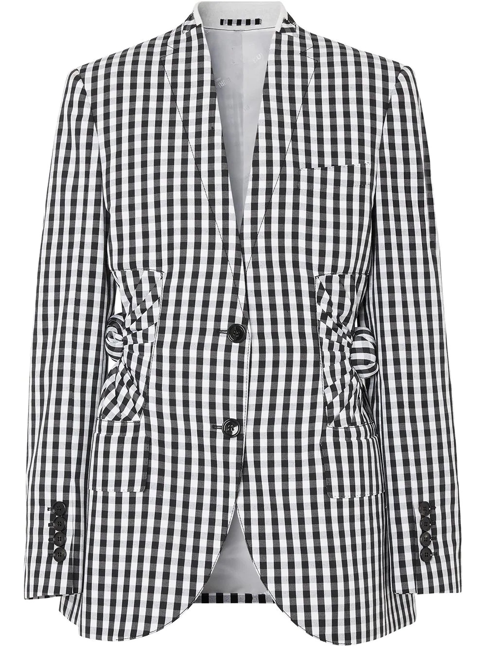 gingham tailored blazer - 1