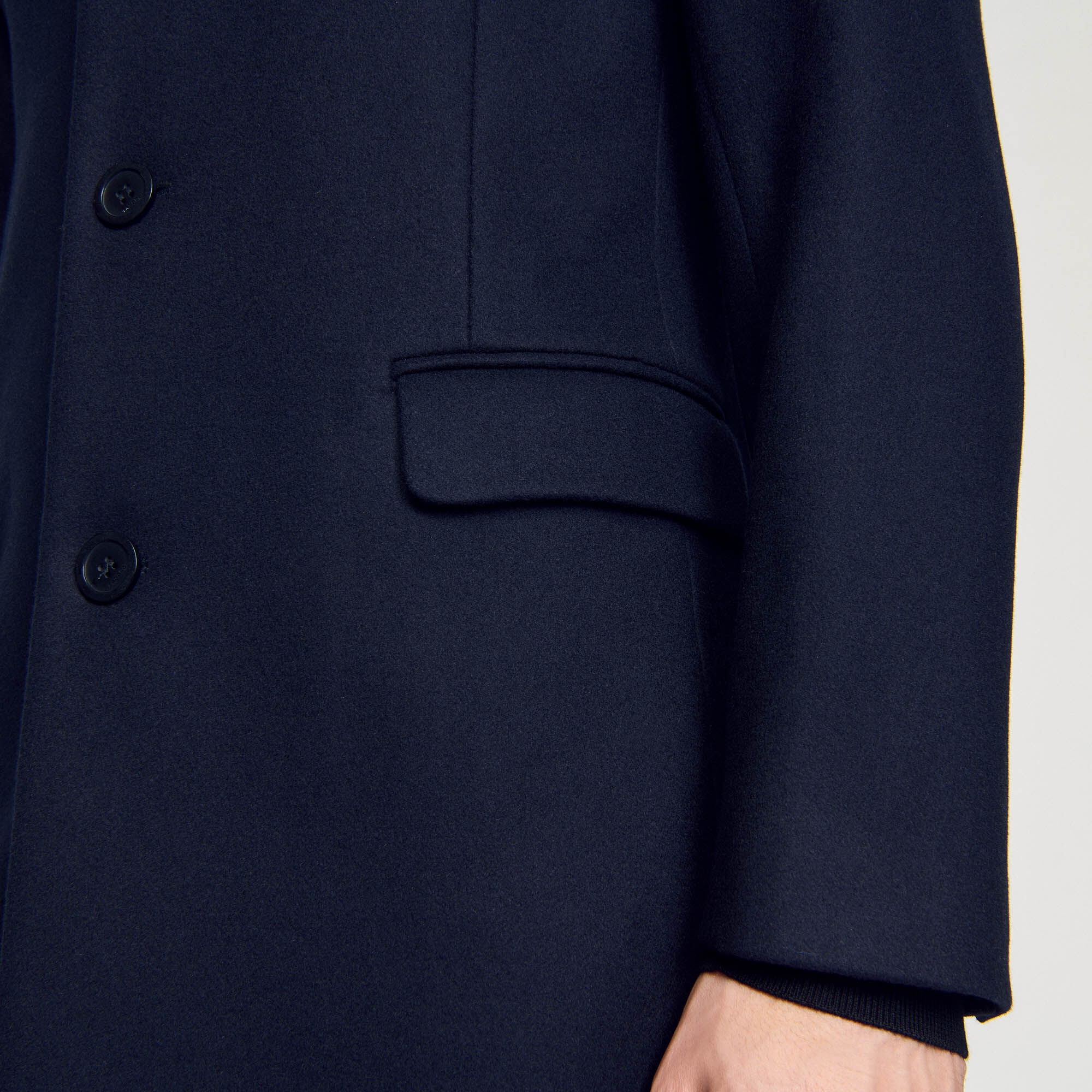 WOOL BROADCLOTH COAT - 3