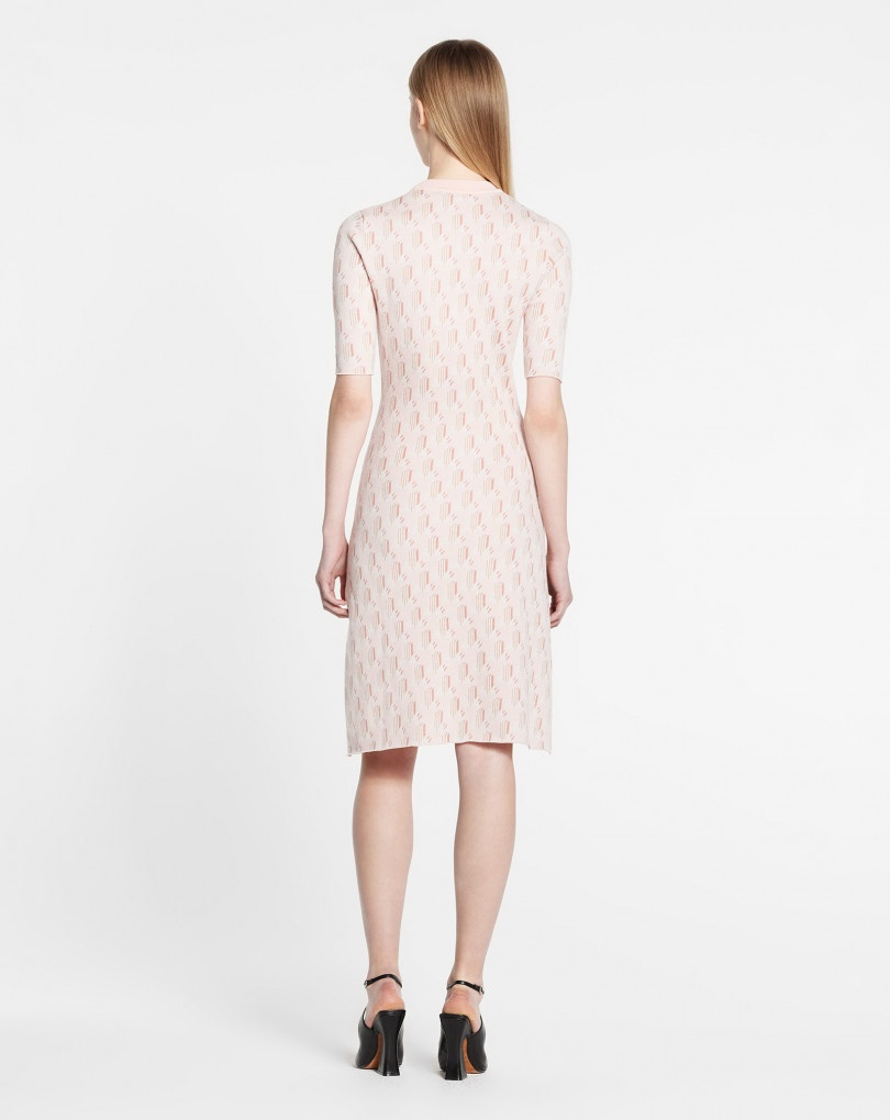 3D JL SHORT-SLEEVED KNIT DRESS - 3