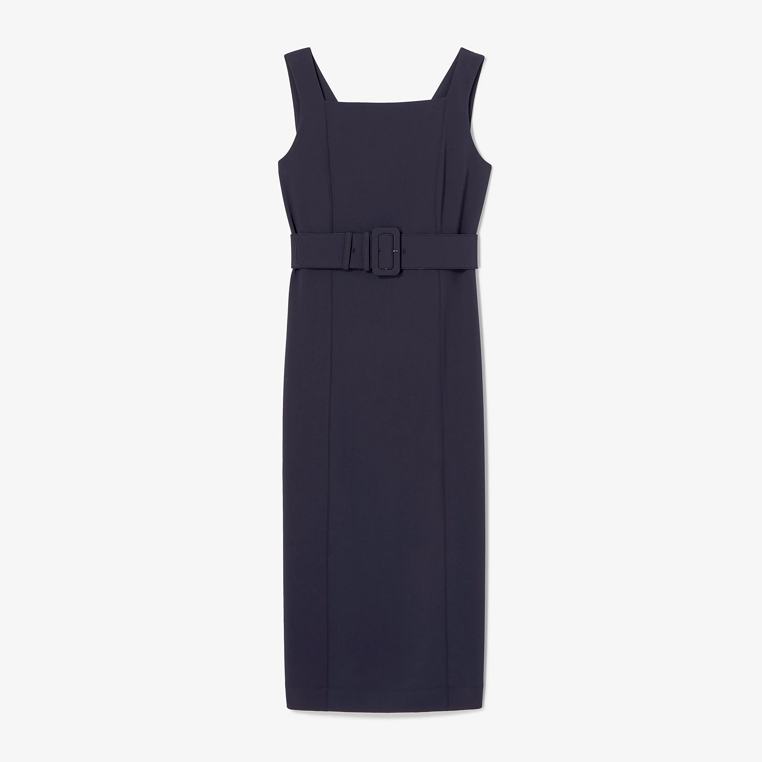 Carmela Longline Dress - Everyday Crepe with Topstitch - 1