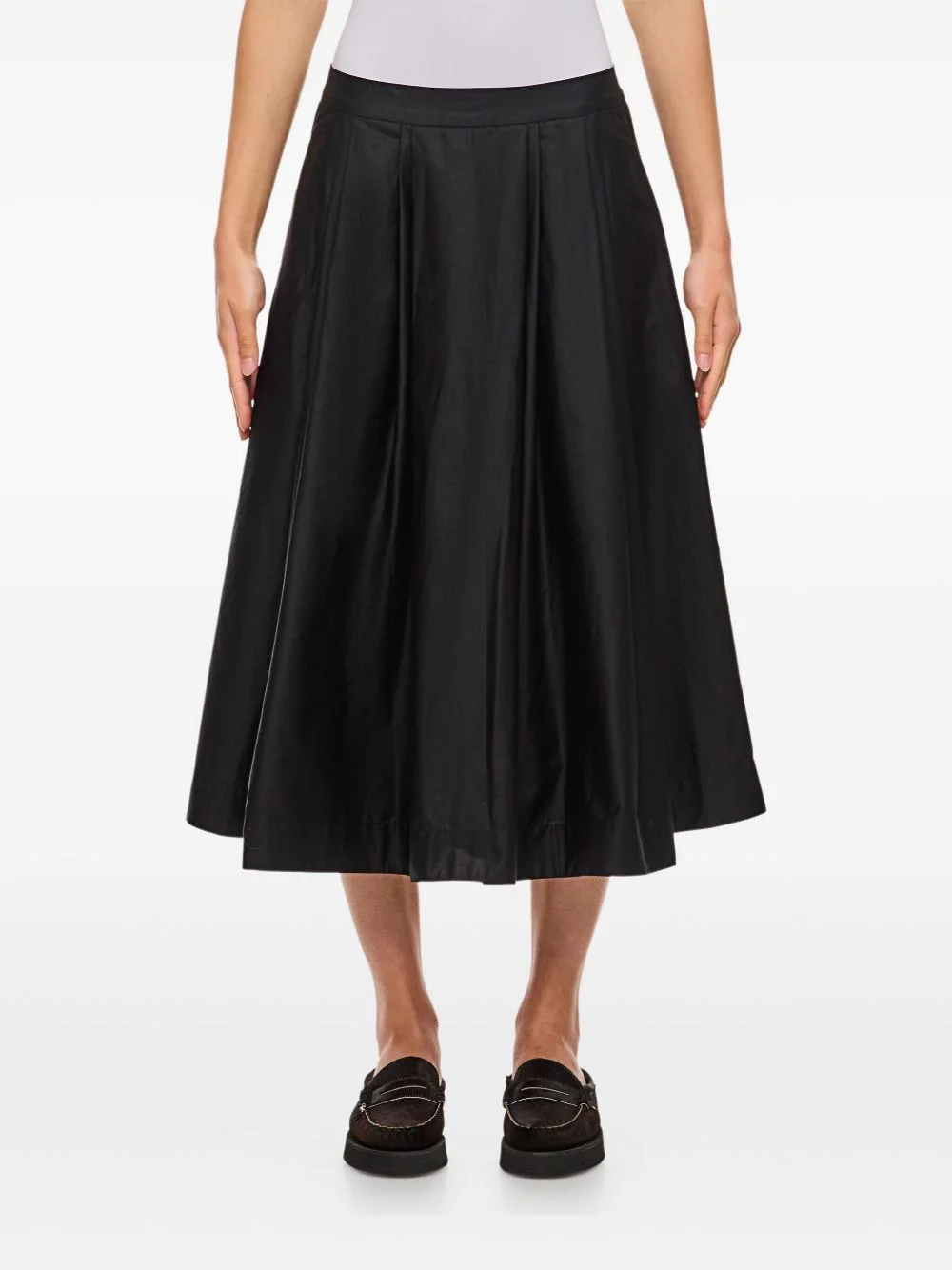 Anarchic pleated midi skirt - 1